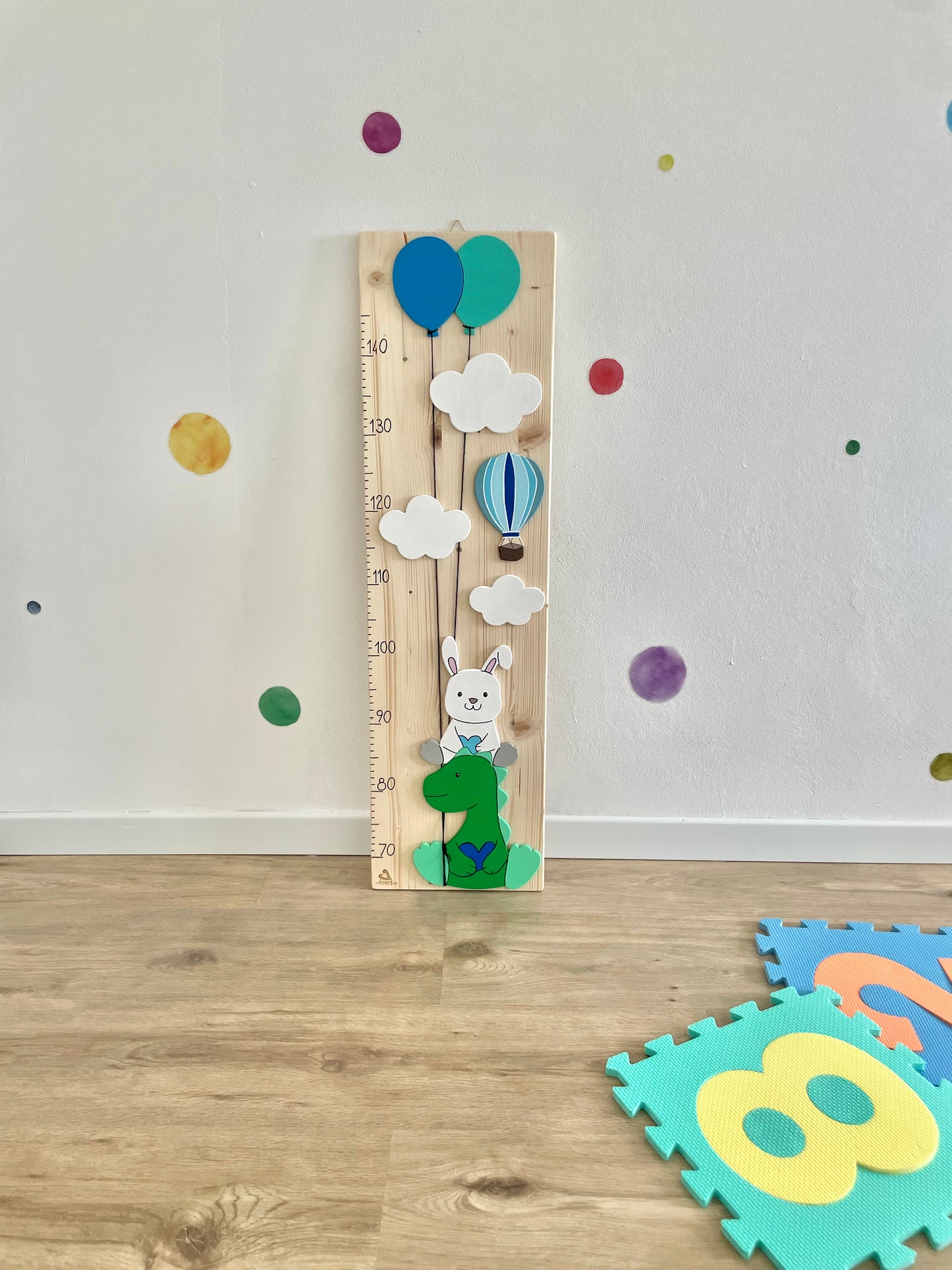 METRO CRESCITA - Decorazione personalizzabile, colorata e divertente per la cameretta dei bimbi