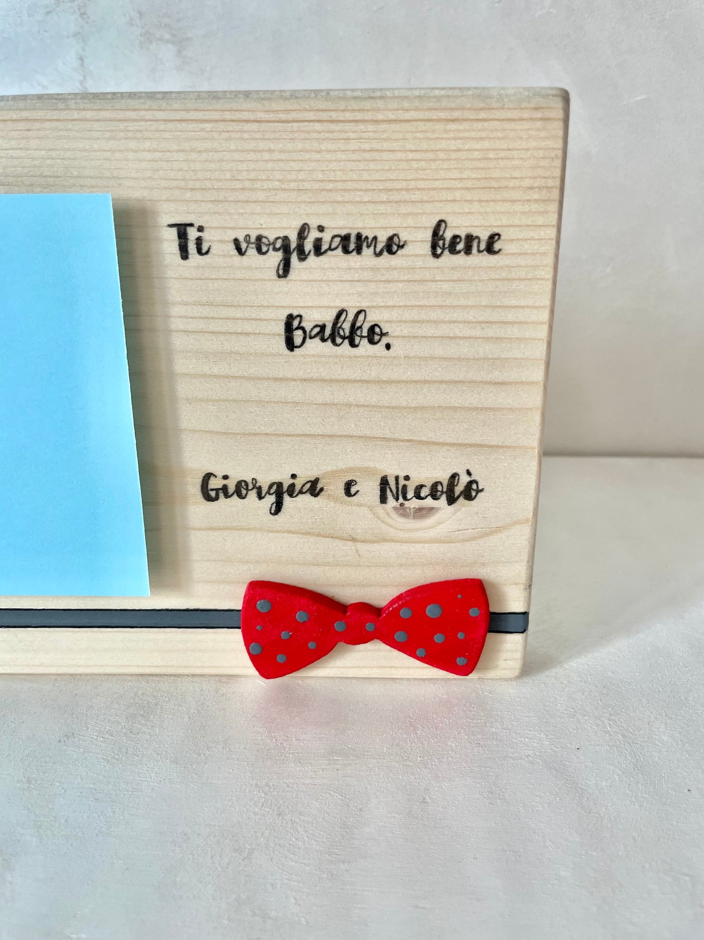 Targhetta portafoto - festa del papà