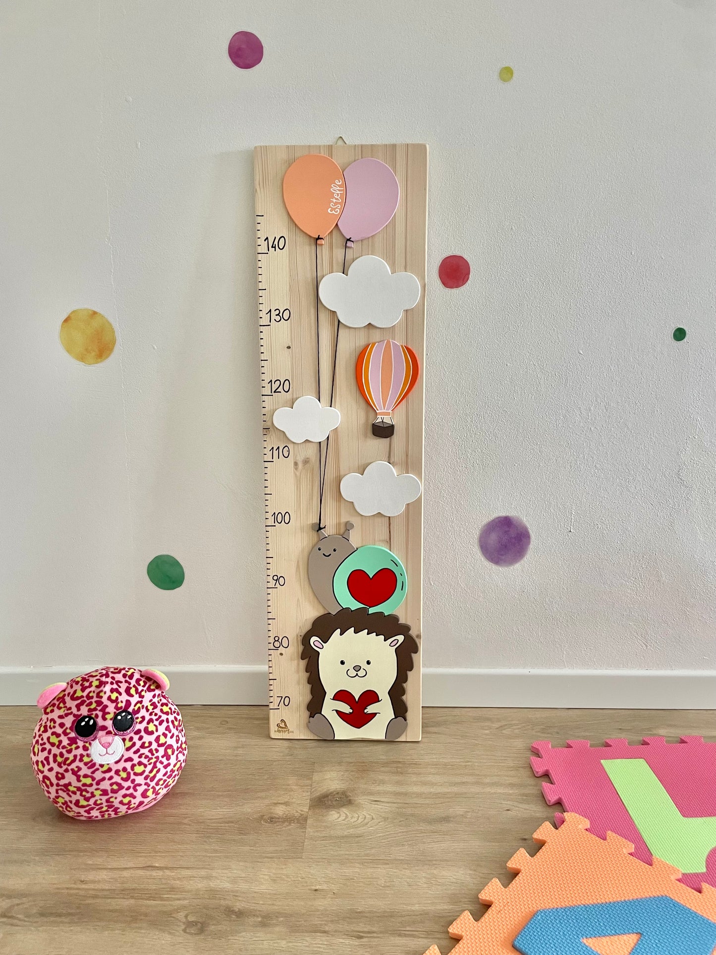 METRO CRESCITA - Decorazione personalizzabile, colorata e divertente per la cameretta dei bimbi