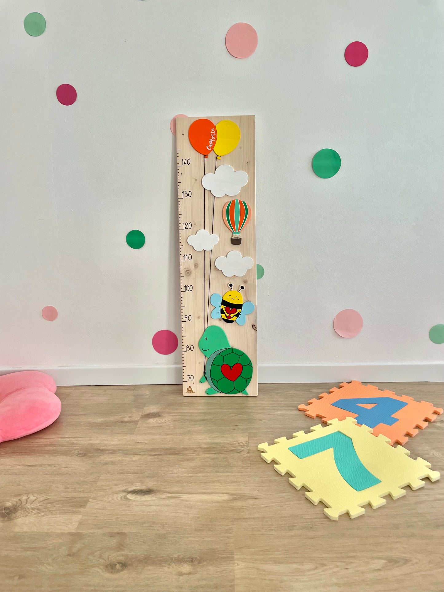 METRO CRESCITA - Decorazione personalizzabile, colorata e divertente per la cameretta dei bimbi