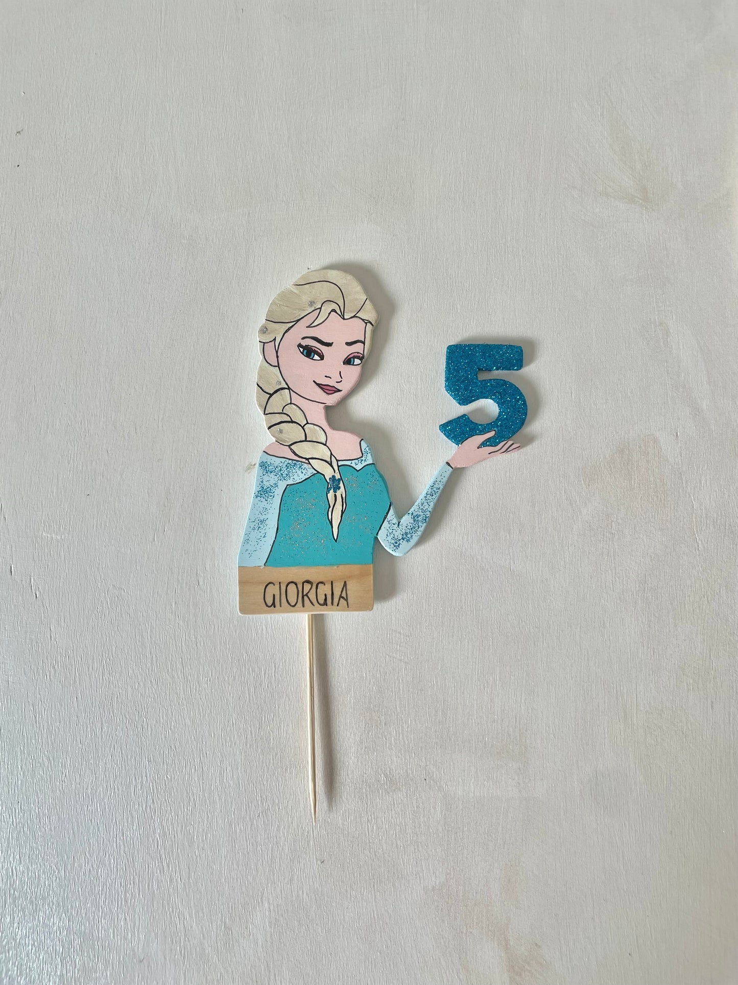 Cake topper - Decorazione in legno per torte