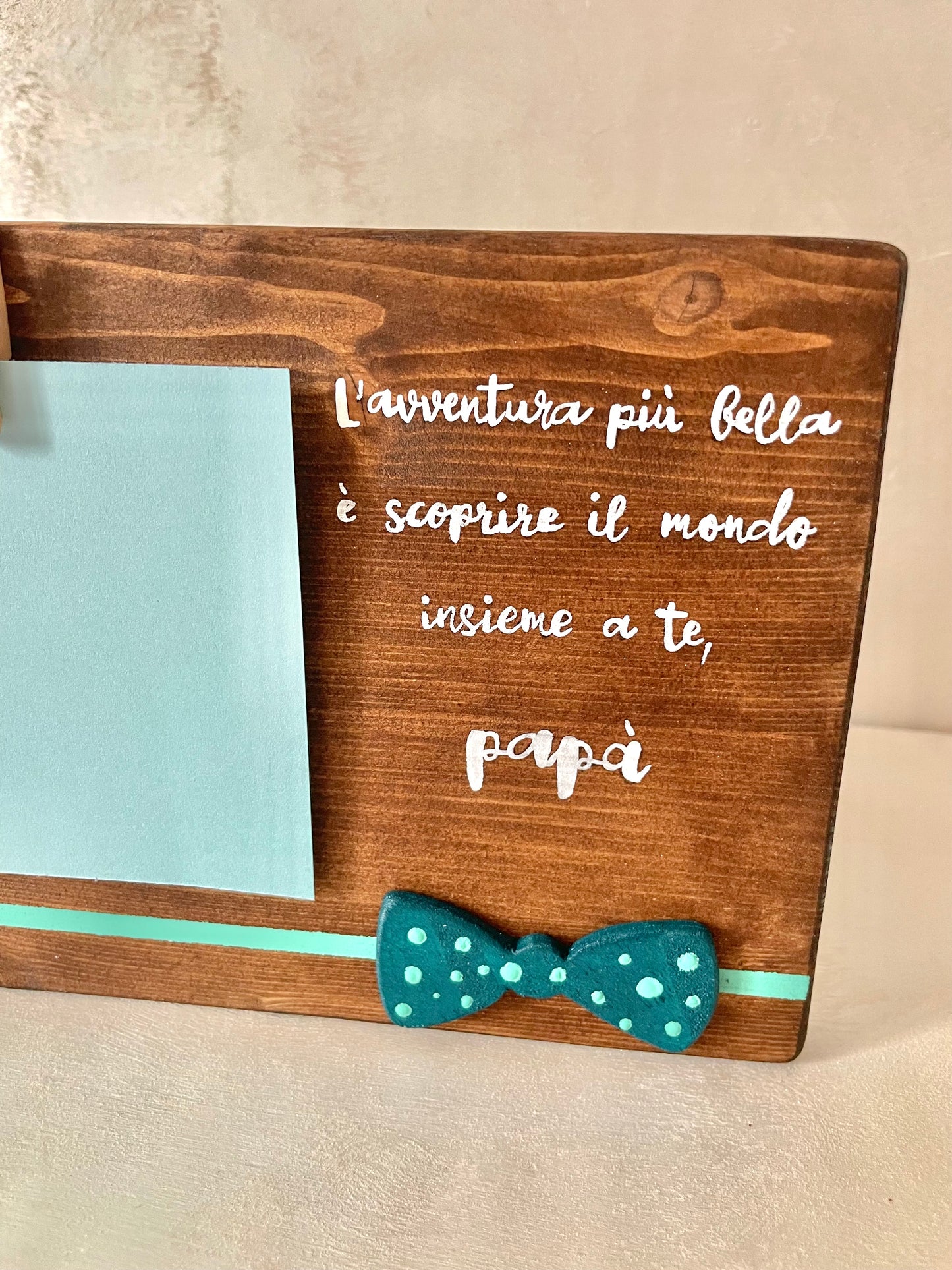 Targhetta portafoto - festa del papà