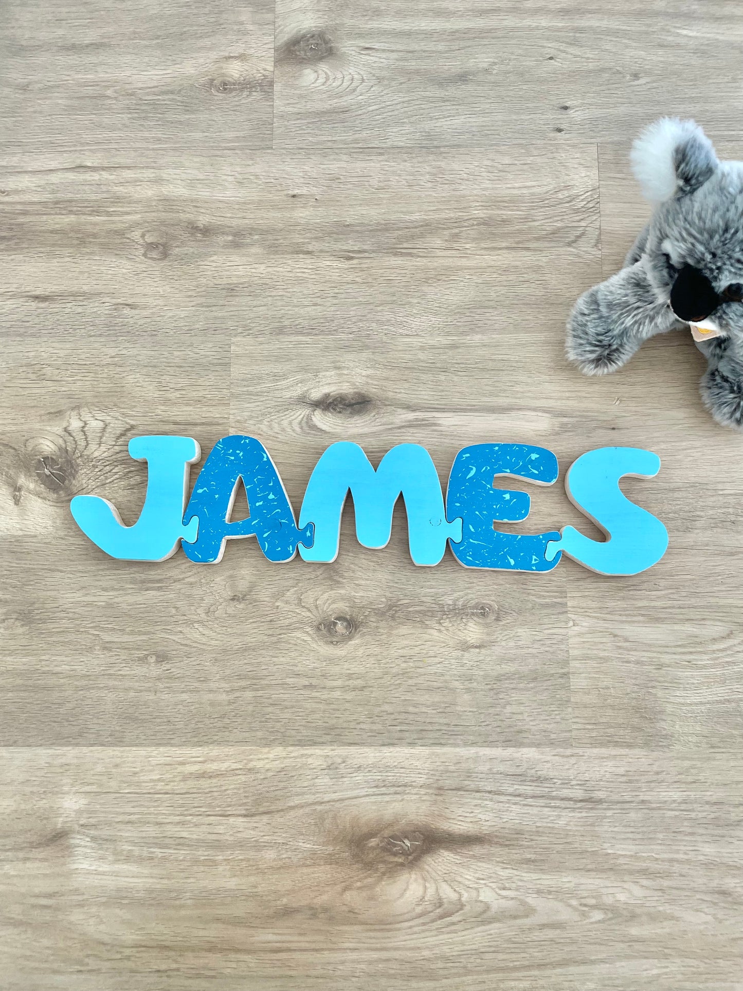 LETTERE INCASTRINE - nome con lettere ad incastro stile puzzle