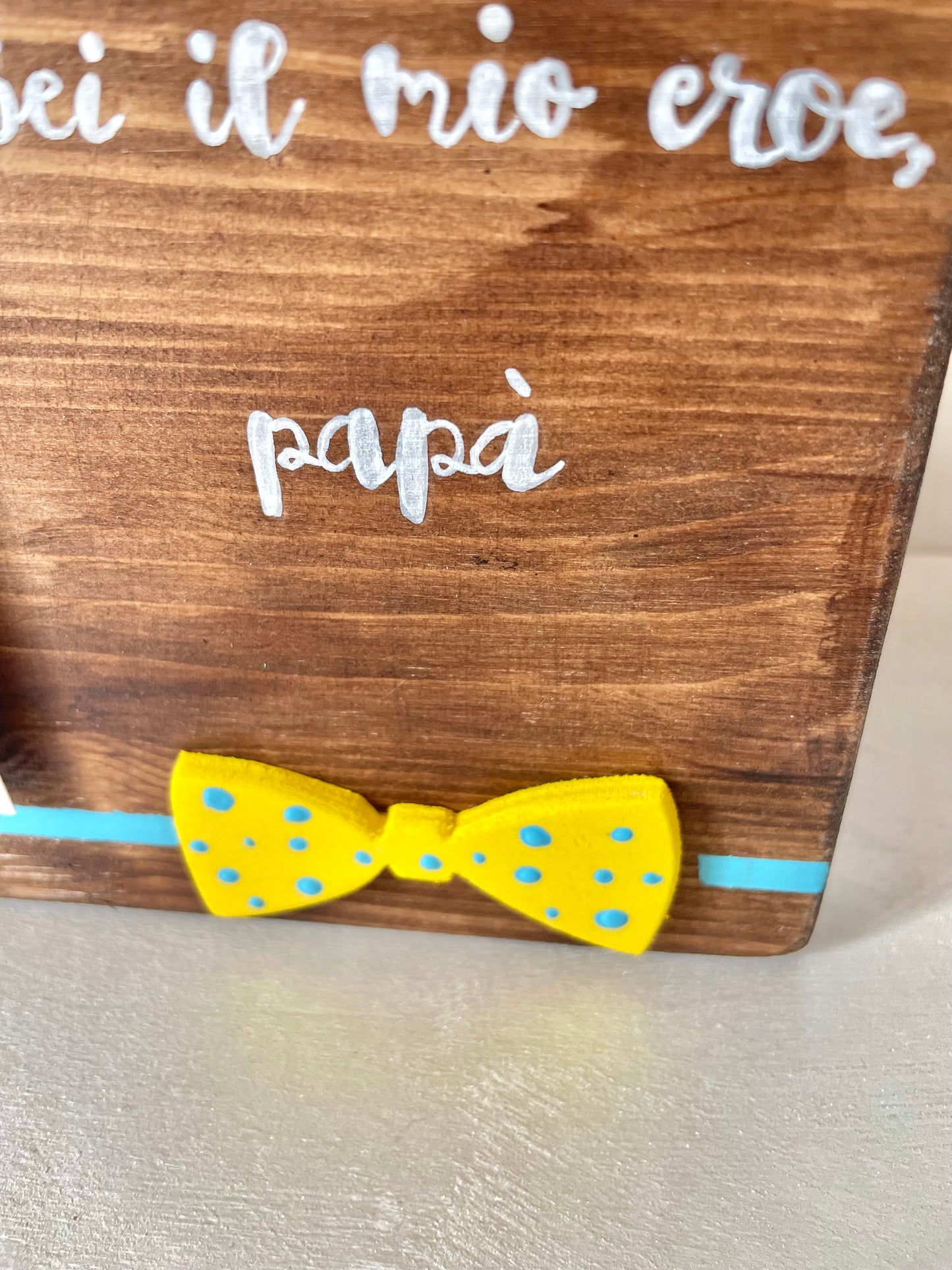 Targhetta portafoto - festa del papà
