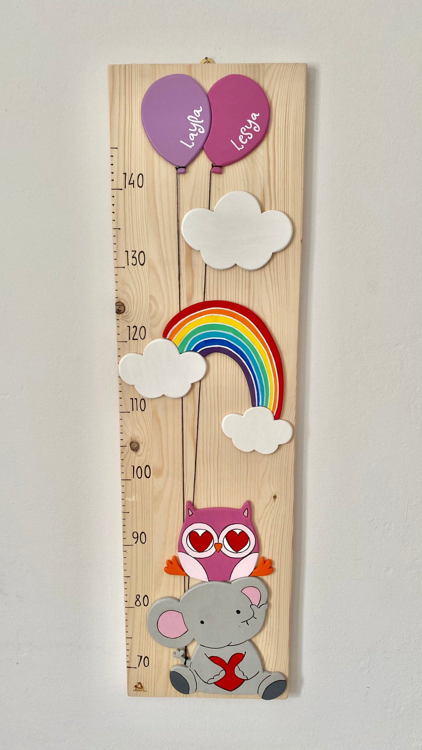 METRO CRESCITA - Decorazione personalizzabile, colorata e divertente per la cameretta dei bimbi
