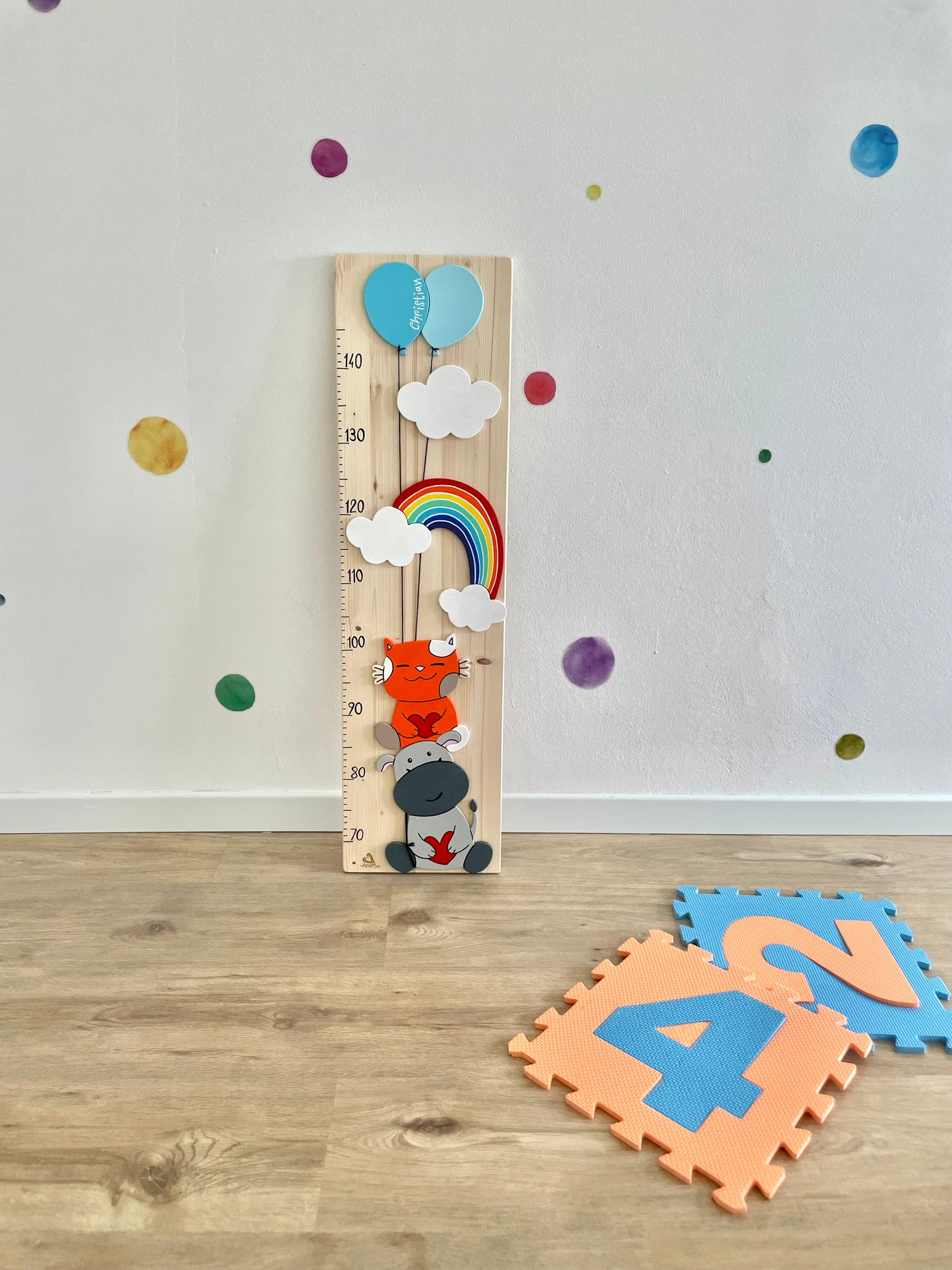 METRO CRESCITA - Decorazione personalizzabile, colorata e divertente per la cameretta dei bimbi