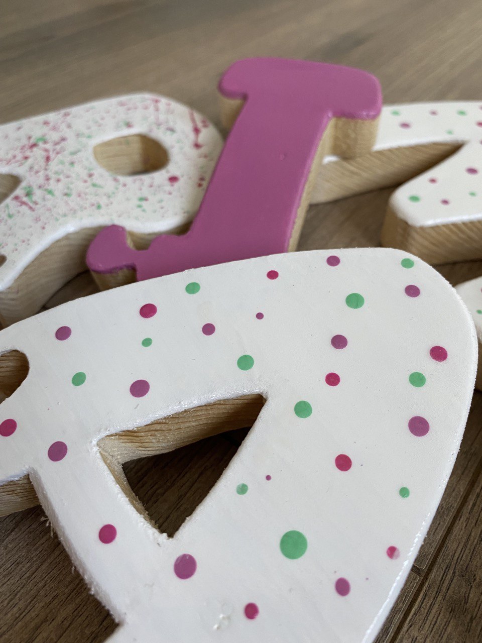 LETTERE INCASTRINE - gioco per bimbi in stile montessori - my heart wood