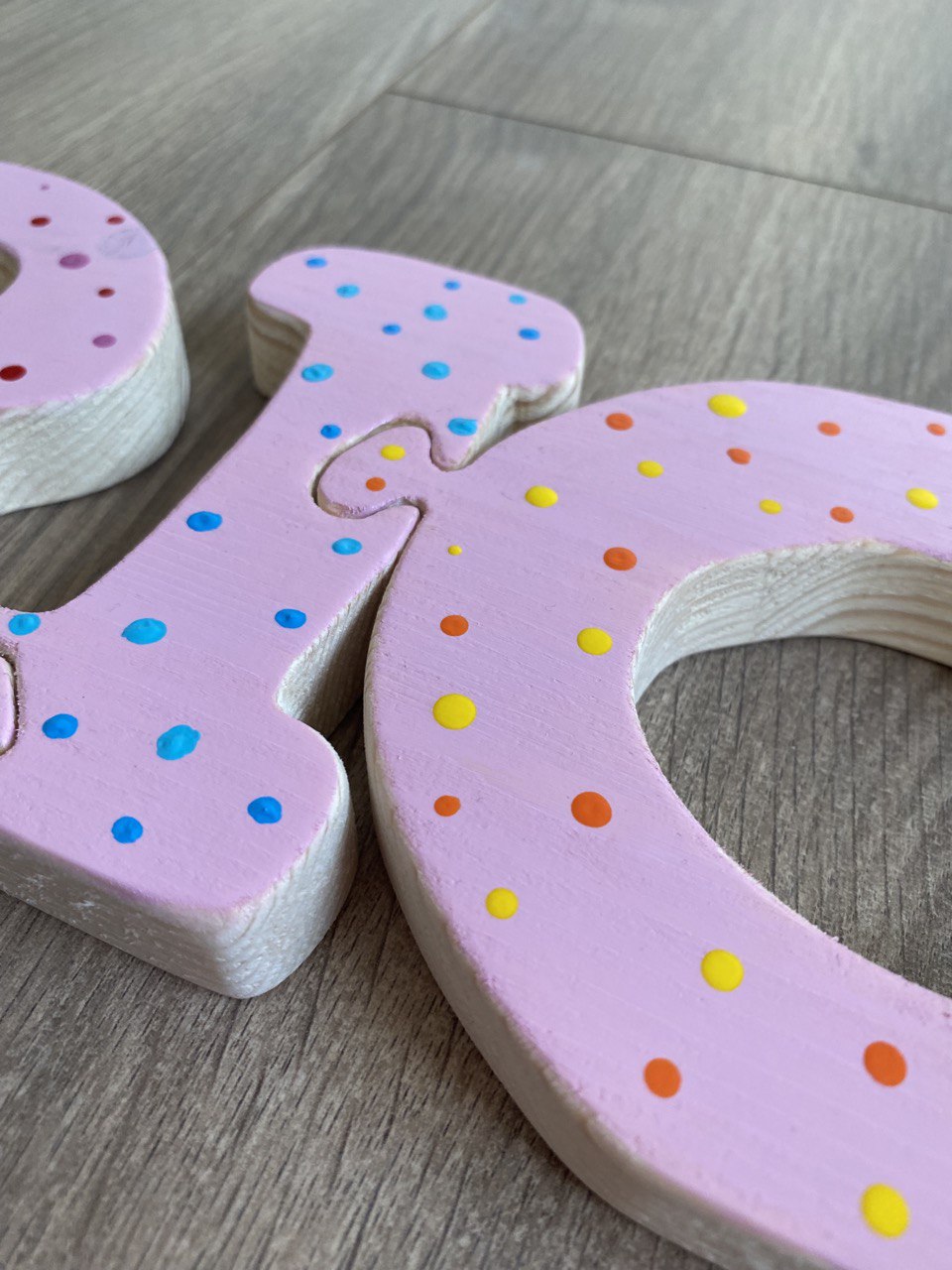 LETTERE INCASTRINE - gioco per bimbi in stile montessori - my heart wood