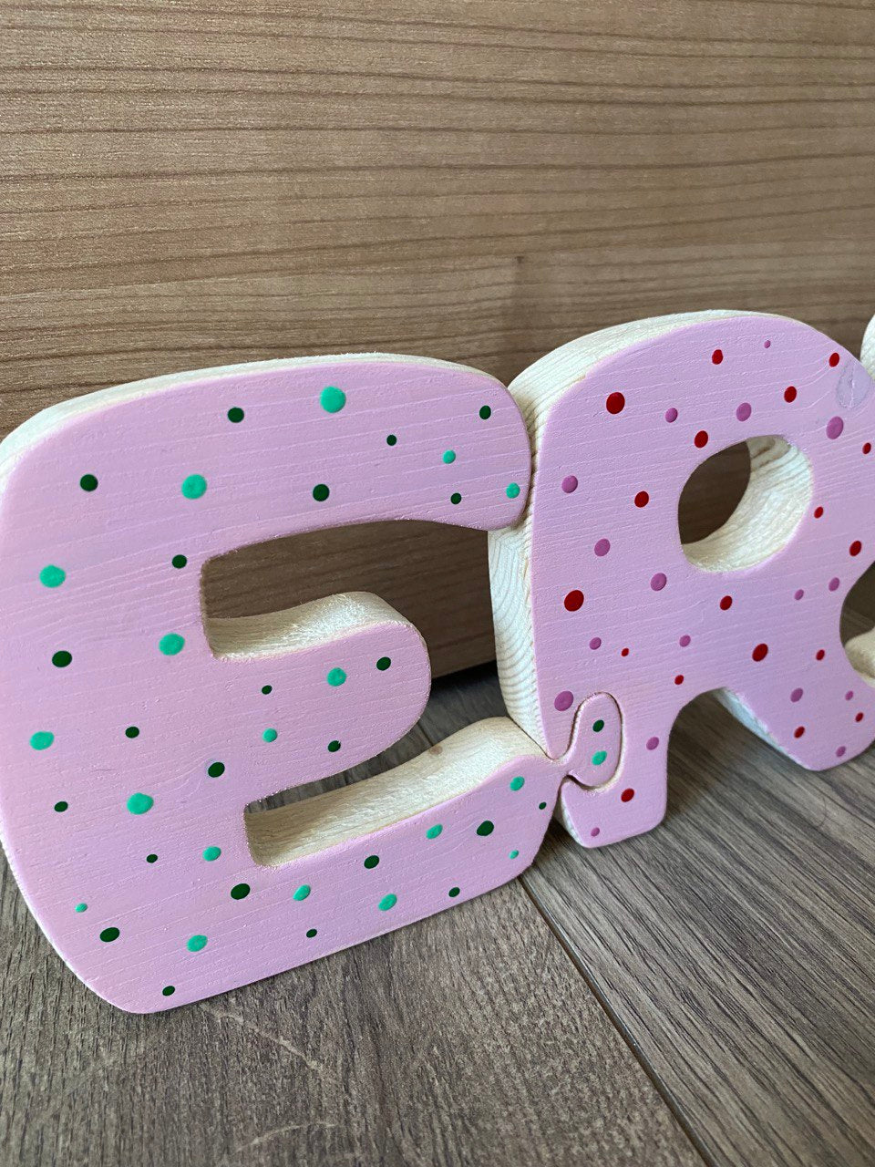 LETTERE INCASTRINE - gioco per bimbi in stile montessori - my heart wood