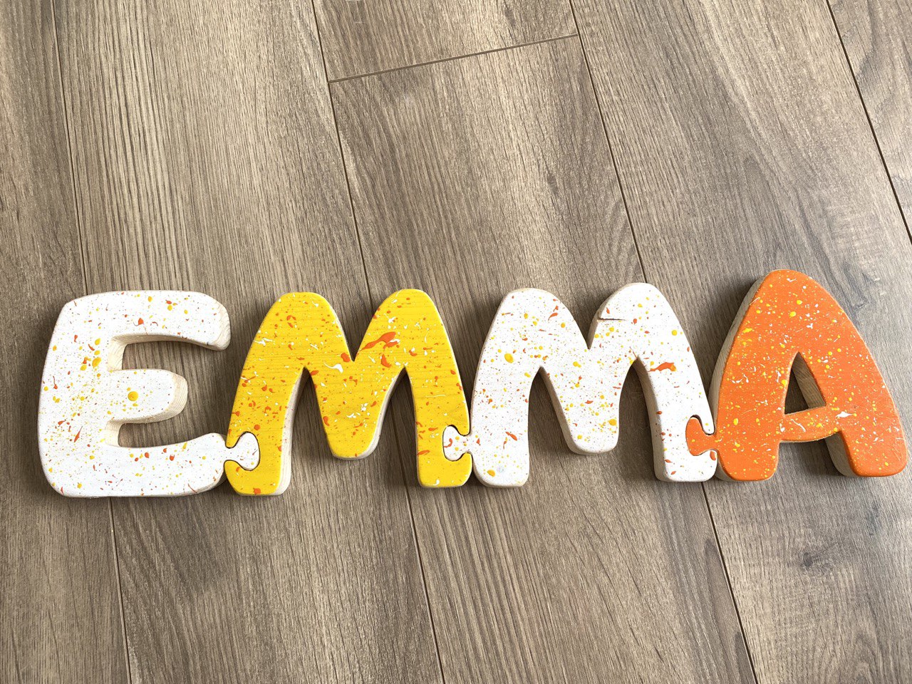 LETTERE INCASTRINE - gioco per bimbi in stile montessori - my heart wood