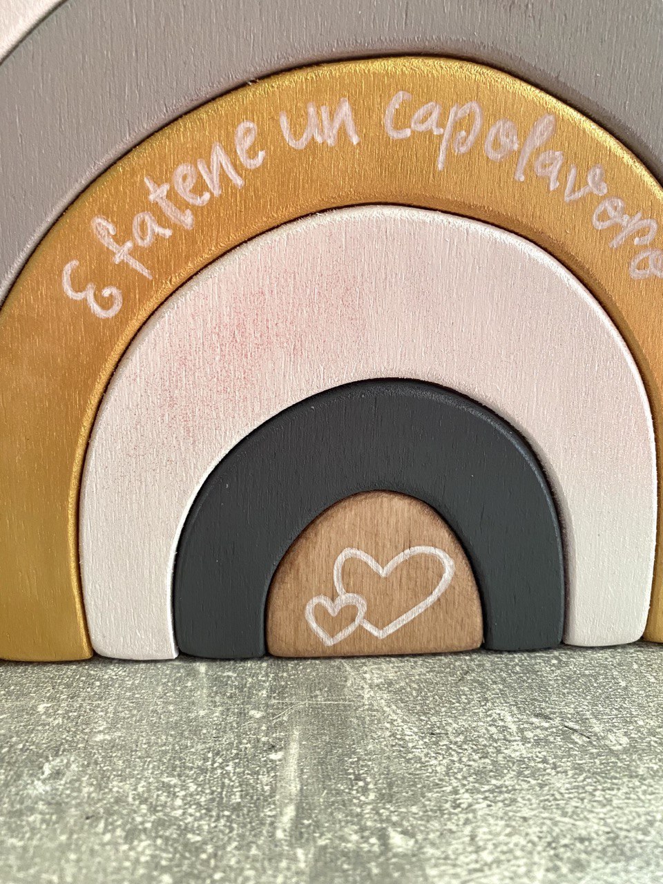 ARCOBALEGNO Gold - Decorazione per la casa - my heart wood