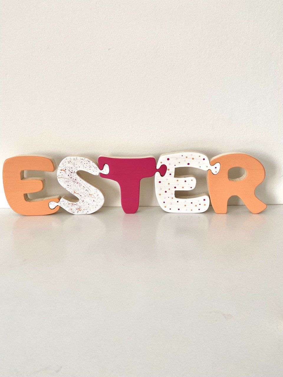 LETTERE INCASTRINE - gioco per bimbi in stile montessori - my heart wood