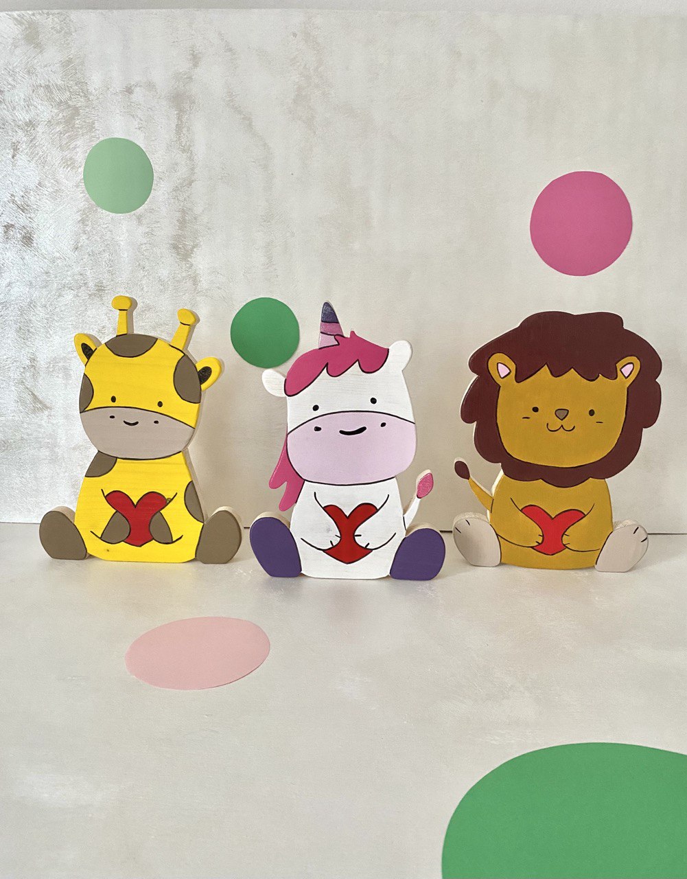 MyAnimals - Animaletto decorativo in legno  per la cameretta - my heart wood