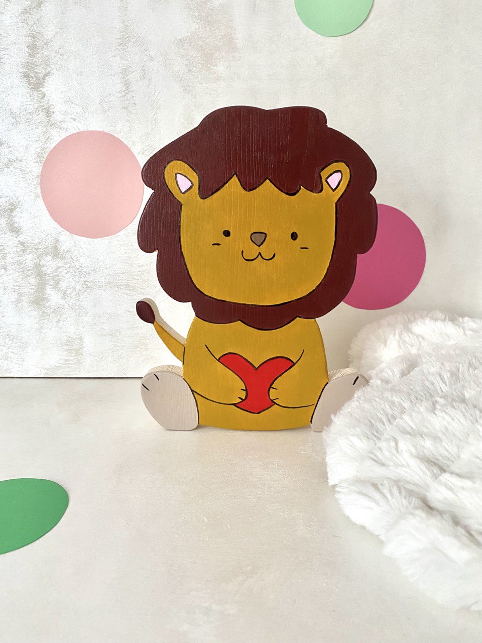 MyAnimals - Animaletto decorativo in legno  per la cameretta - my heart wood