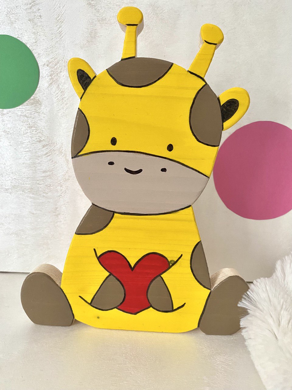 MyAnimals - Animaletto decorativo in legno  per la cameretta - my heart wood