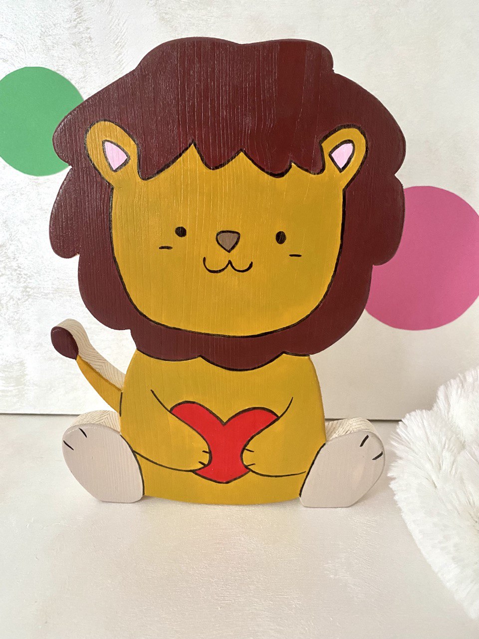 MyAnimals - Animaletto decorativo in legno  per la cameretta - my heart wood