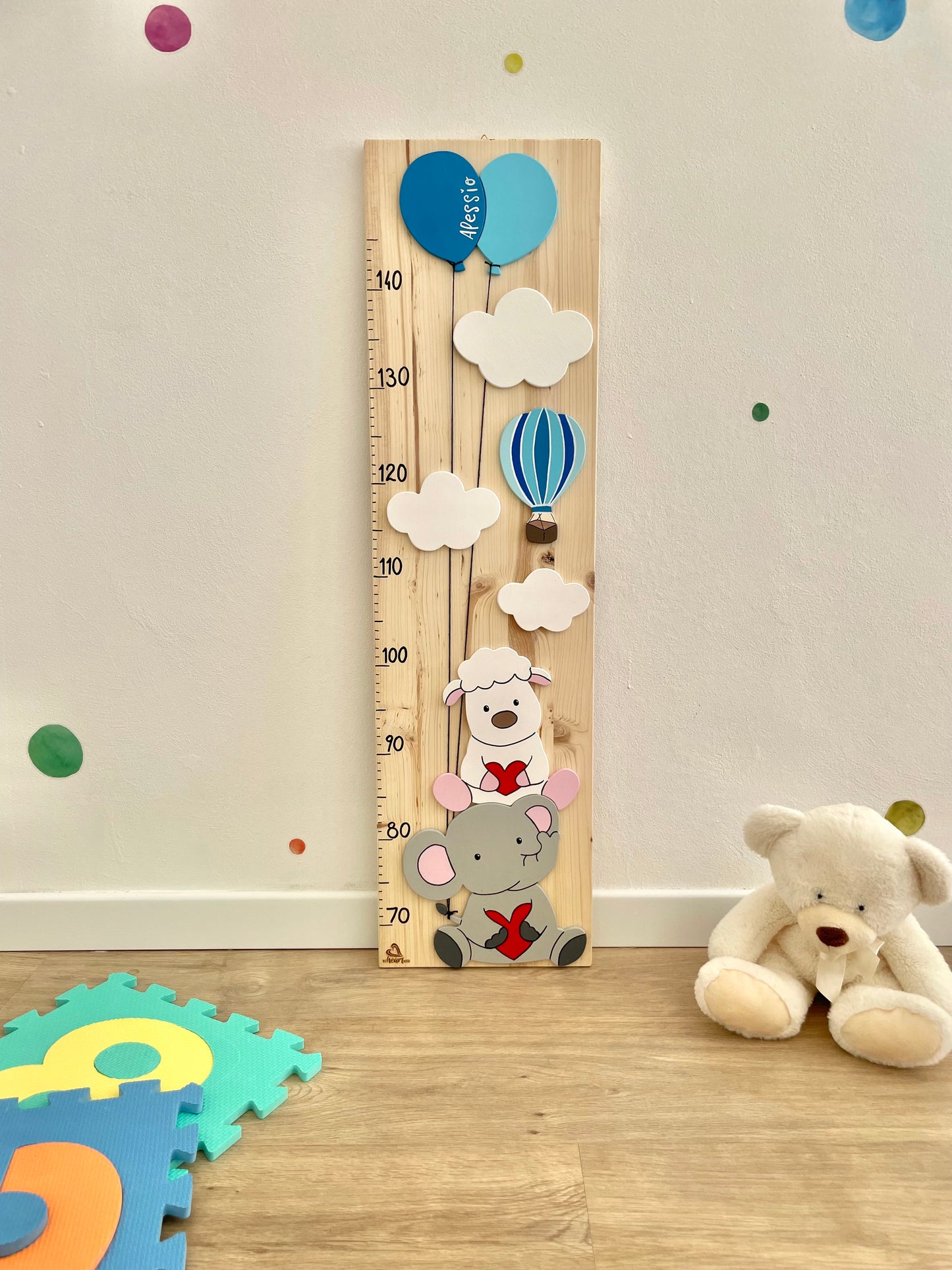 METRO CRESCITA - Decorazione personalizzabile, colorata e divertente per la cameretta dei bimbi