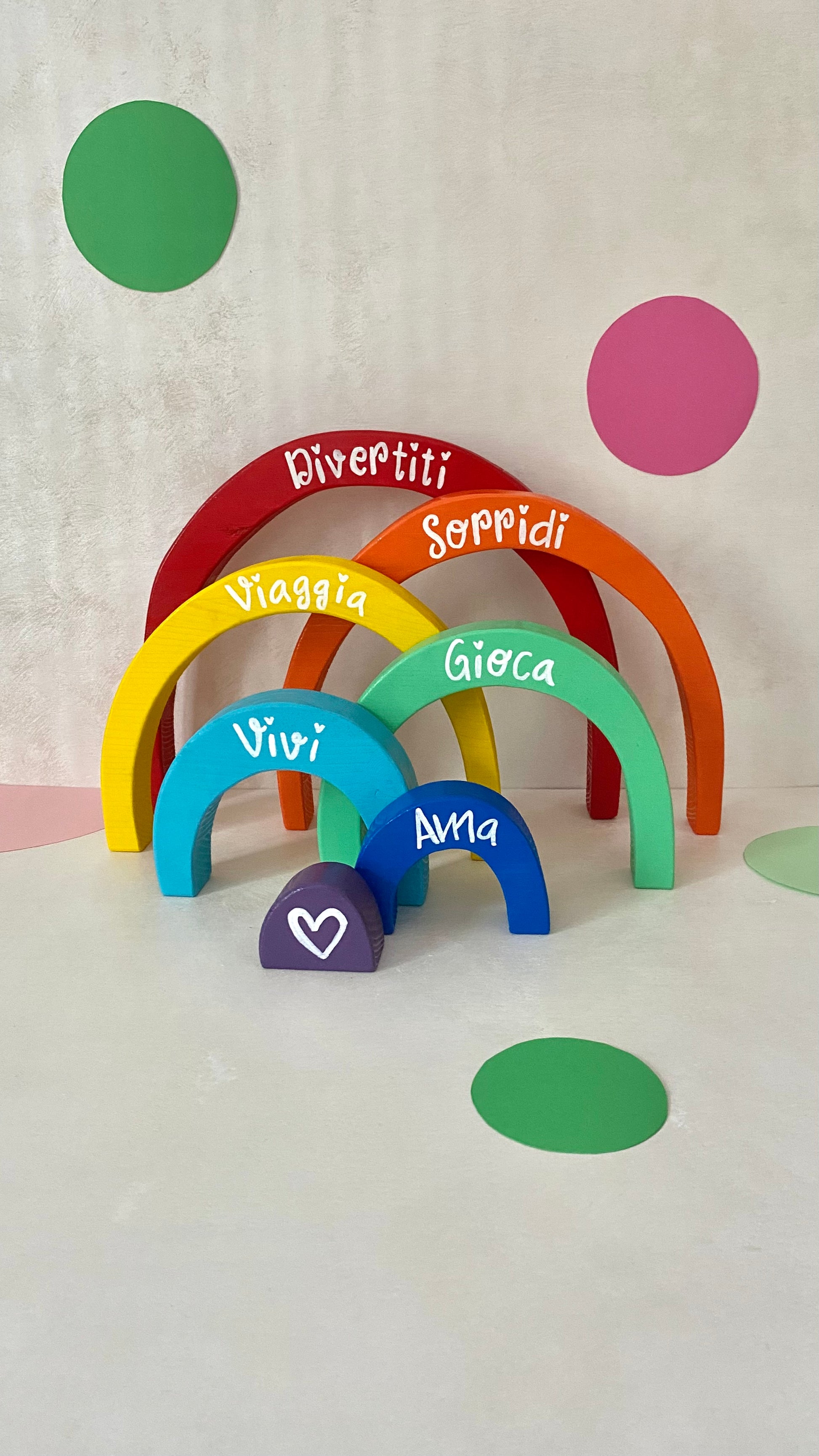 ARCOBALEGNO PLAY - Gioco per bambini in stile montessoriano/steineriano - my heart wood