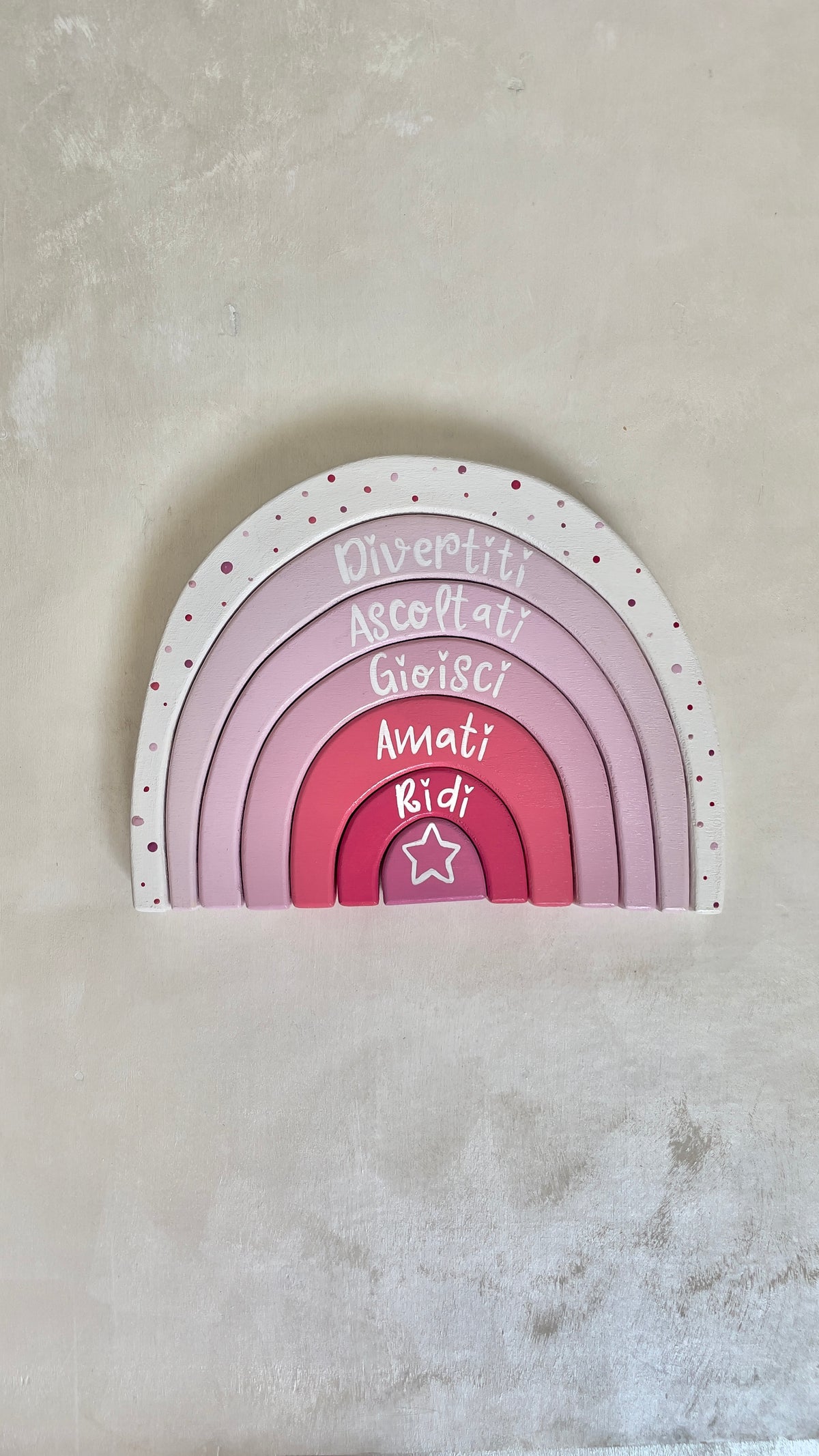 PRONTA CONSEGNA Prodotti per bambini - (Arcobalegno componibile, mini arcobalegno componibile, animaletti, metro crescita, memory)