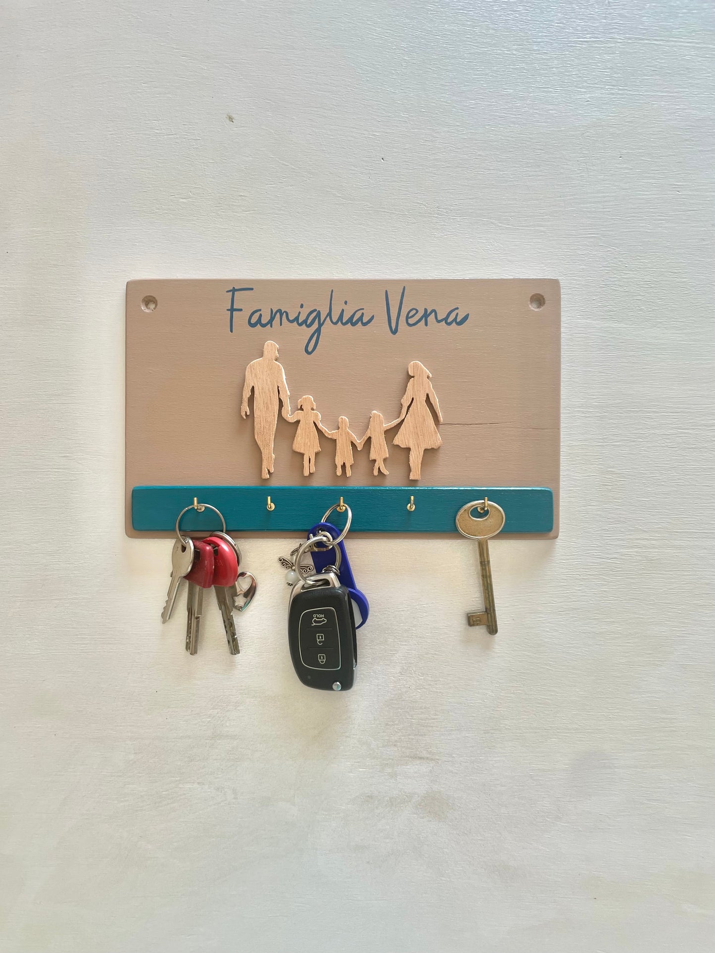 Appendi chiavi da parete personalizzato - sagome in rilievo