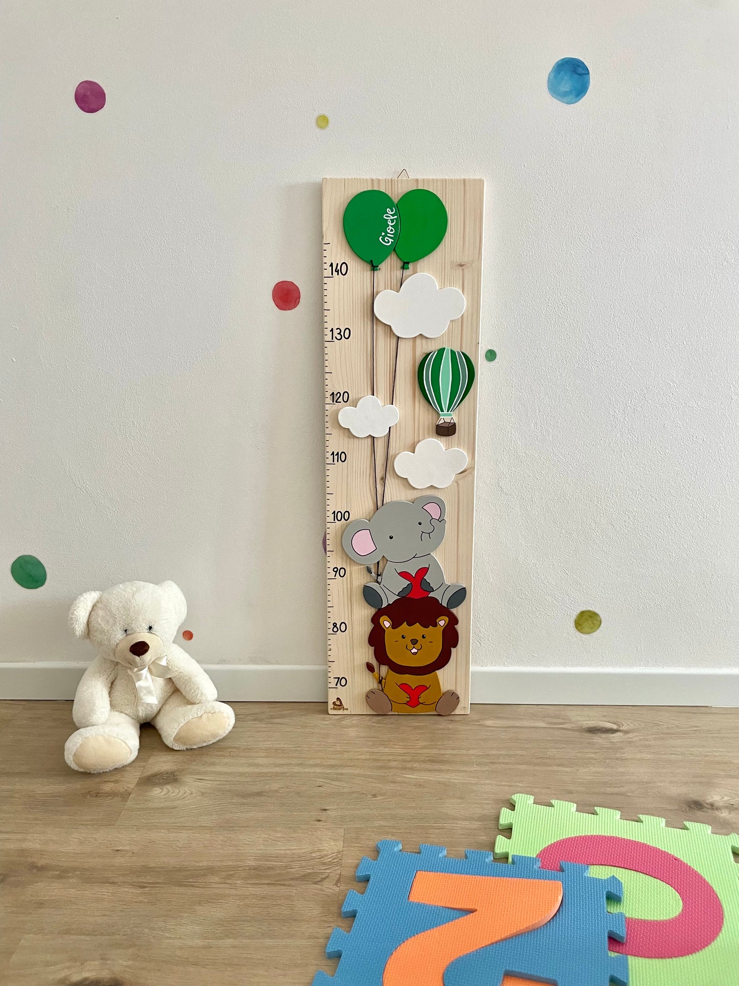 METRO CRESCITA - Decorazione personalizzabile, colorata e divertente per la cameretta dei bimbi