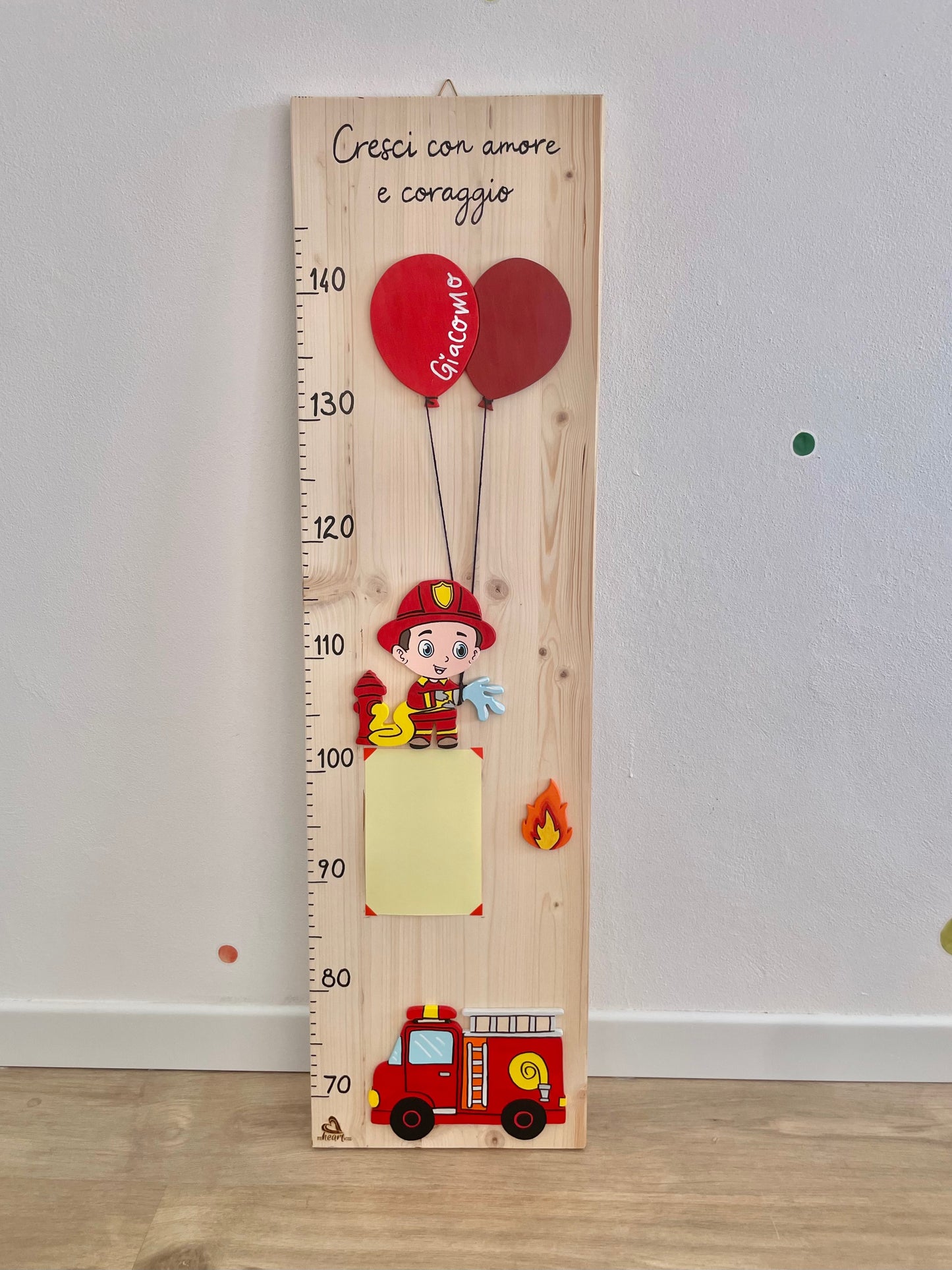 METRO CRESCITA - Decorazione personalizzabile, colorata e divertente per la cameretta dei bimbi