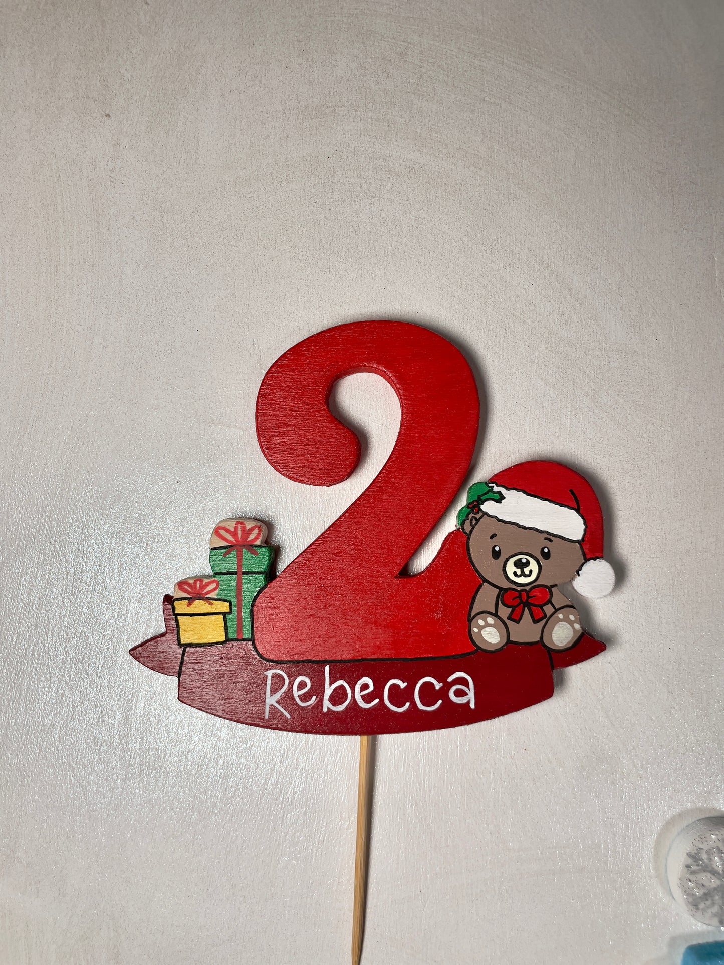 Cake topper - Decorazione in legno per torte