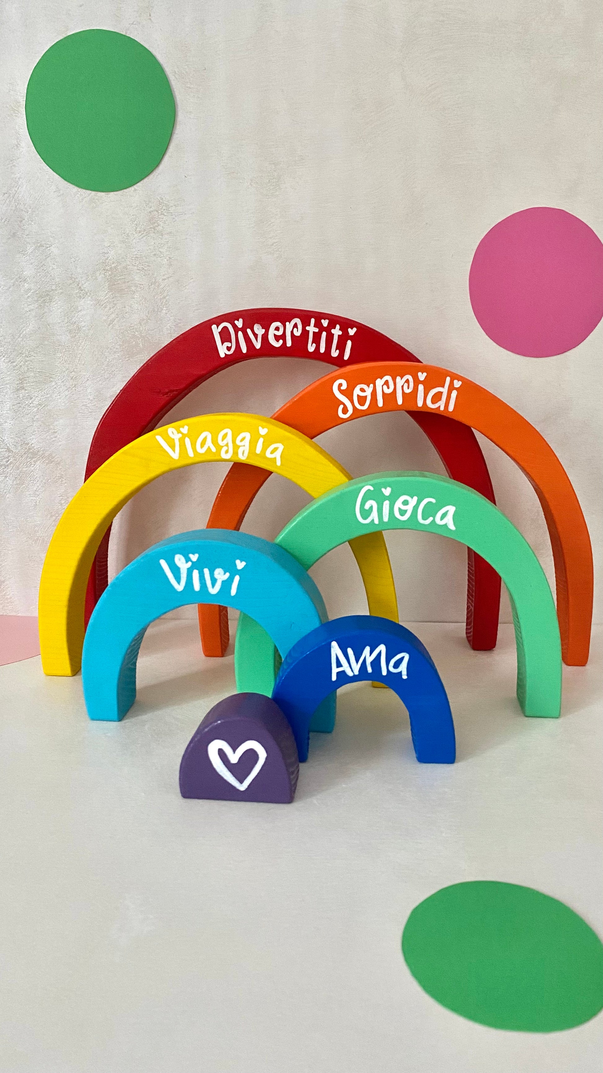 ARCOBALEGNO PLAY - Gioco per bambini in stile montessoriano/steineriano - my heart wood