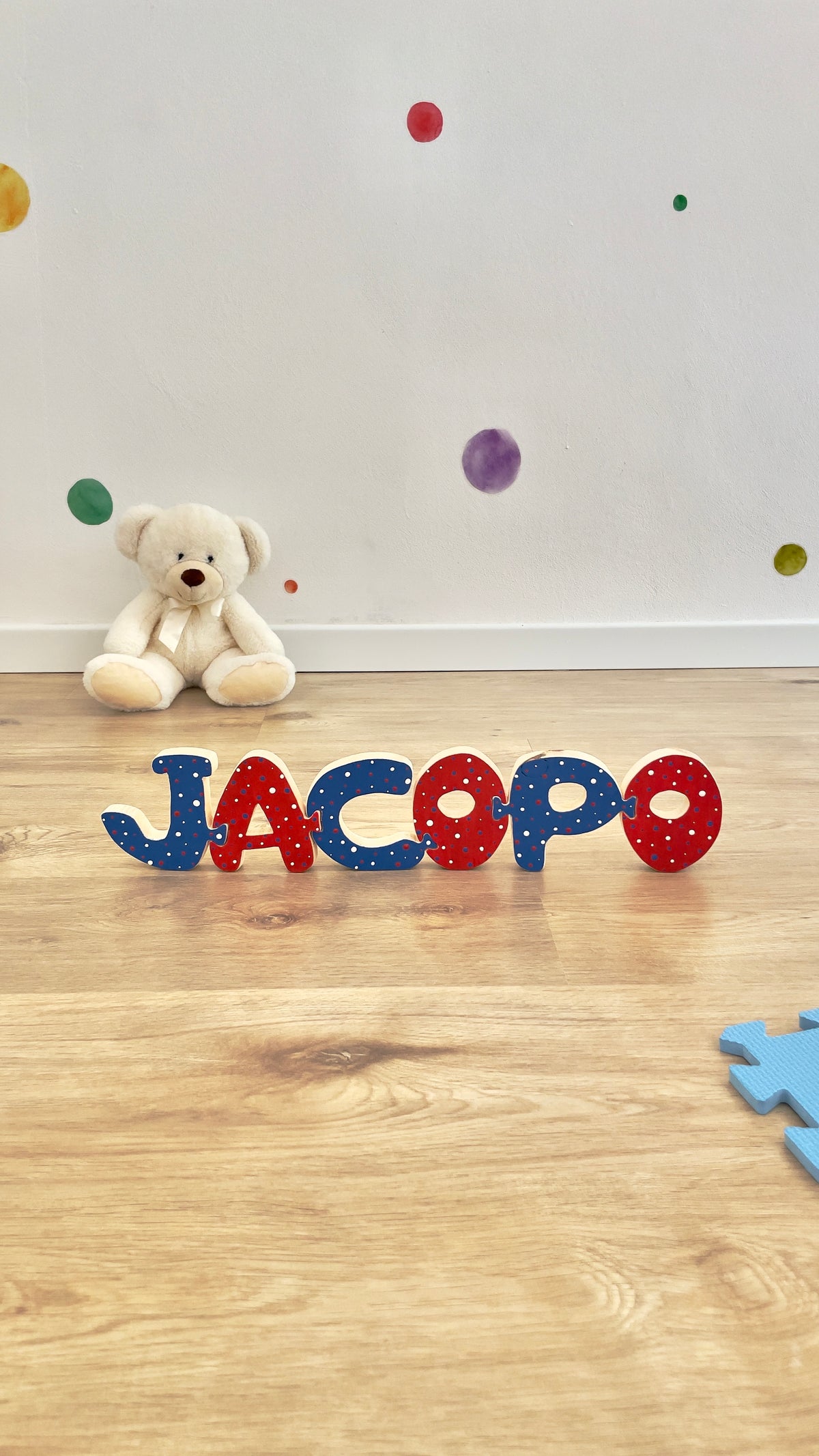 LETTERE INCASTRINE - nome con lettere ad incastro stile puzzle
