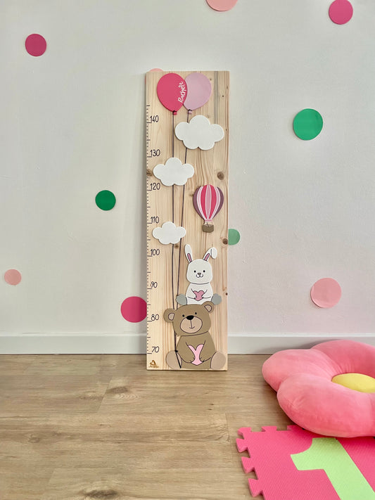 METRO CRESCITA - Decorazione personalizzabile, colorata e divertente per la cameretta dei bimbi