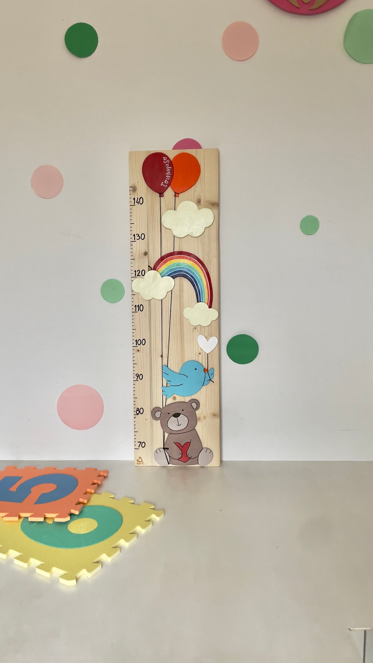 METRO CRESCITA - Decorazione personalizzabile, colorata e divertente per la cameretta dei bimbi