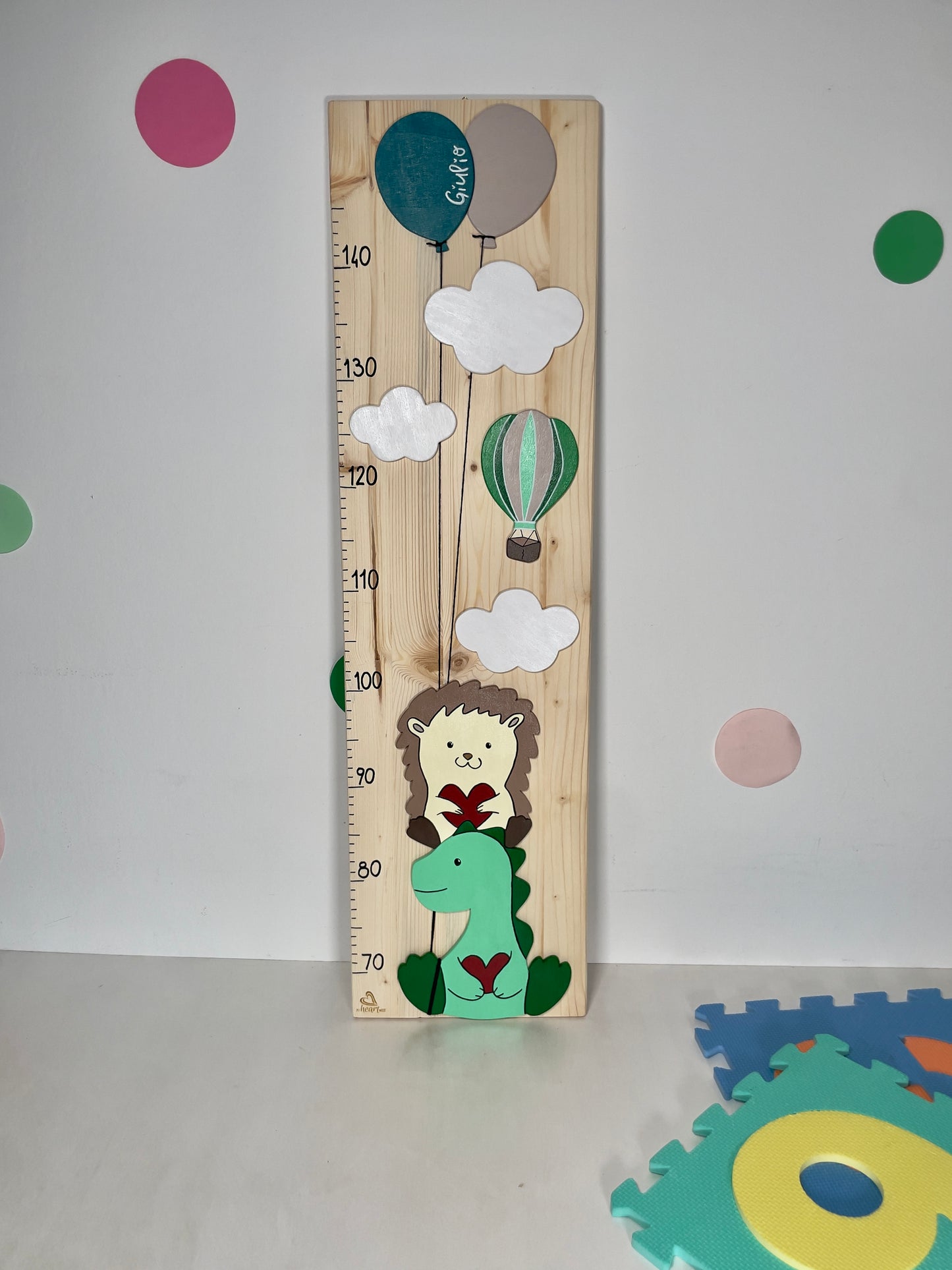 METRO CRESCITA - Decorazione personalizzabile, colorata e divertente per la cameretta dei bimbi