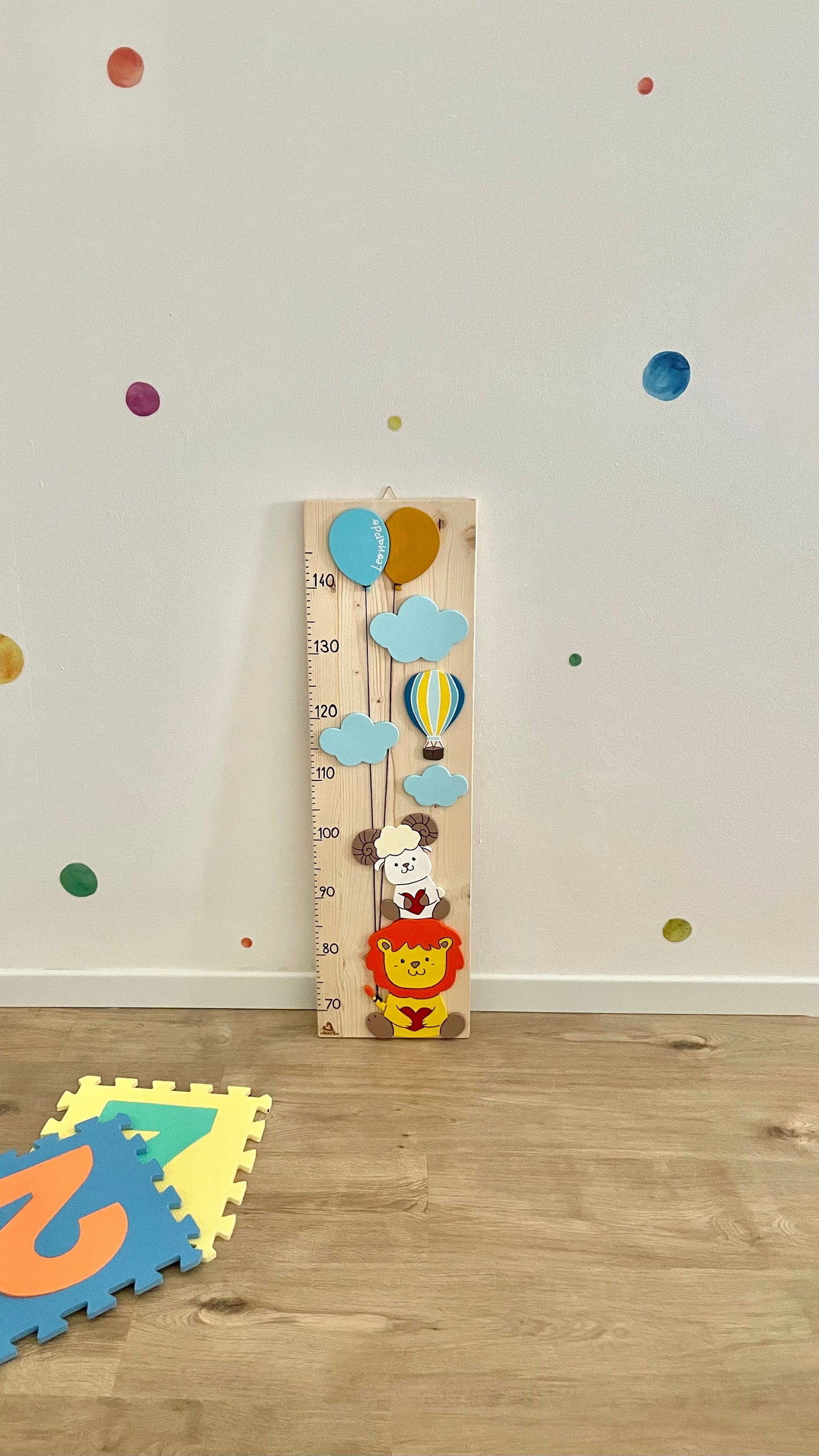 METRO CRESCITA - Decorazione personalizzabile, colorata e divertente per la cameretta dei bimbi