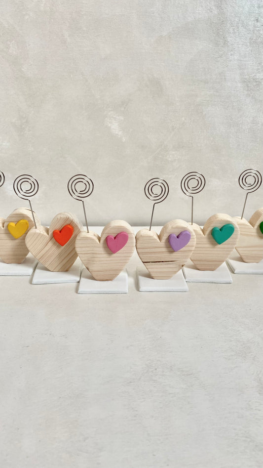 Segnaposto/portafoto cuore mini