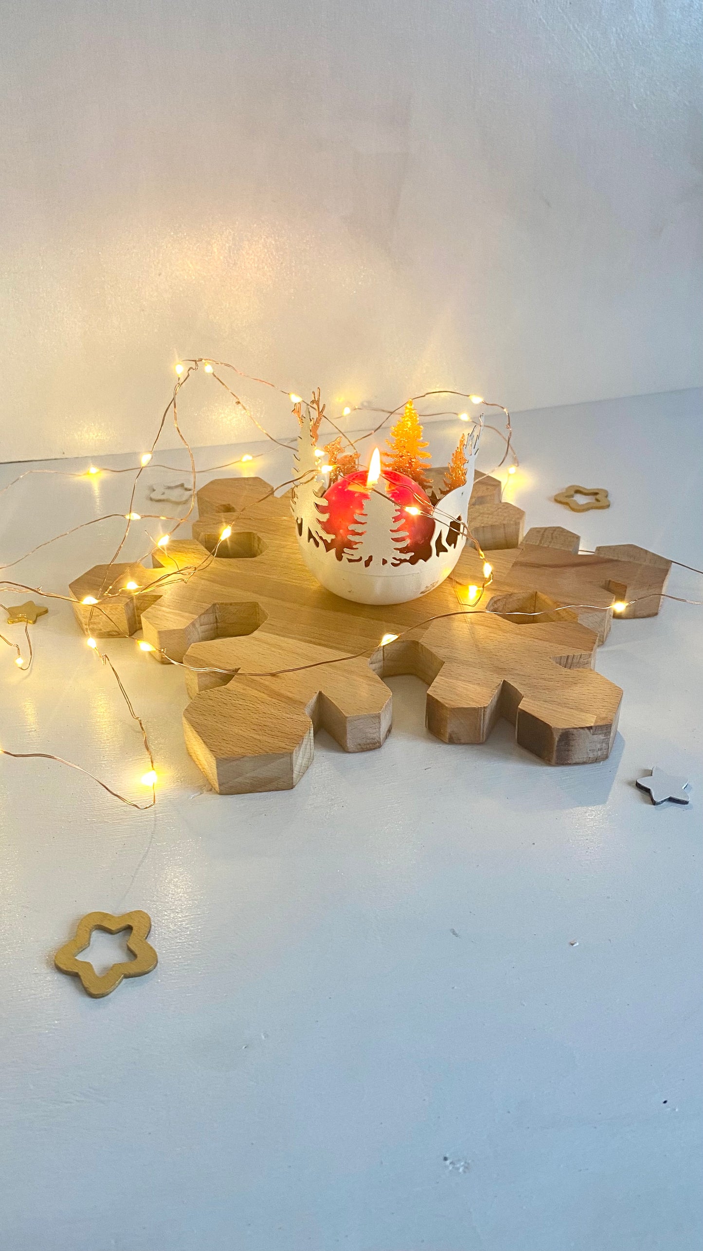 Vassoio decorativo - FIOCCO DI NEVE