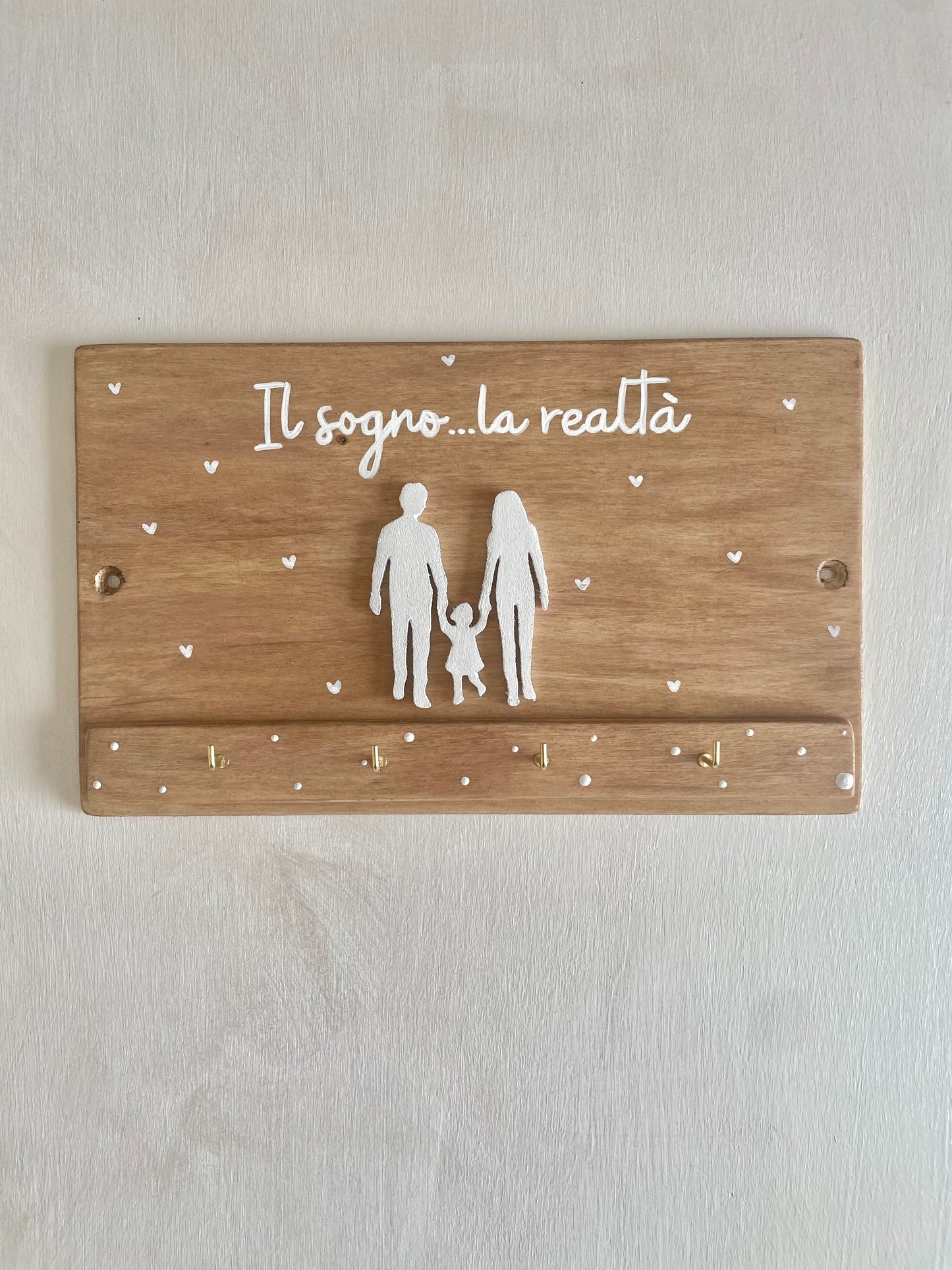 Appendi chiavi da parete personalizzato - sagome in rilievo