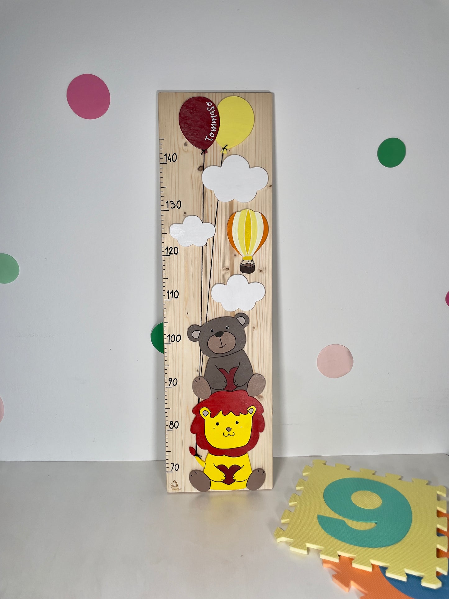 METRO CRESCITA - Decorazione personalizzabile, colorata e divertente per la cameretta dei bimbi