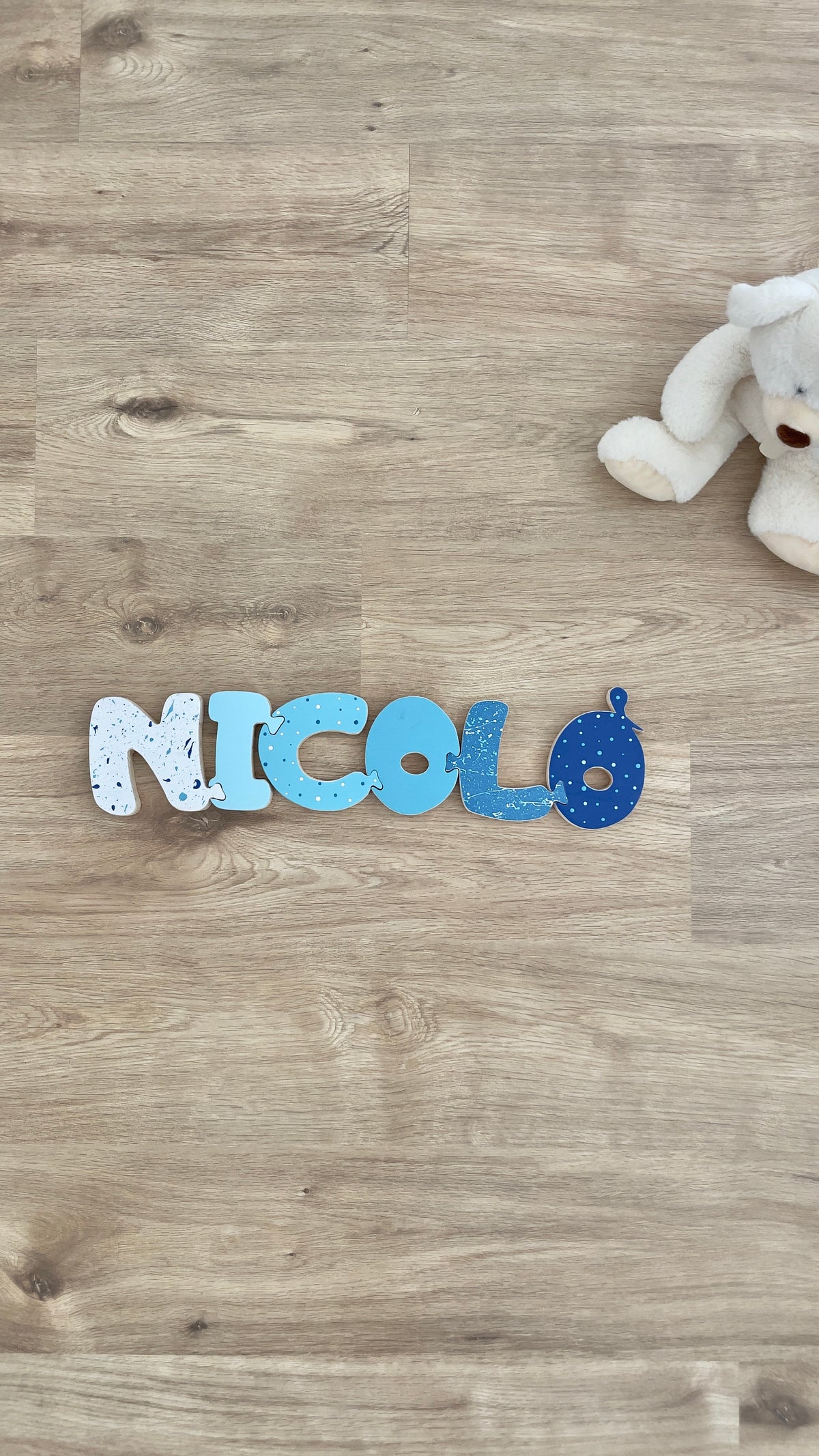 LETTERE INCASTRINE - nome con lettere ad incastro stile puzzle