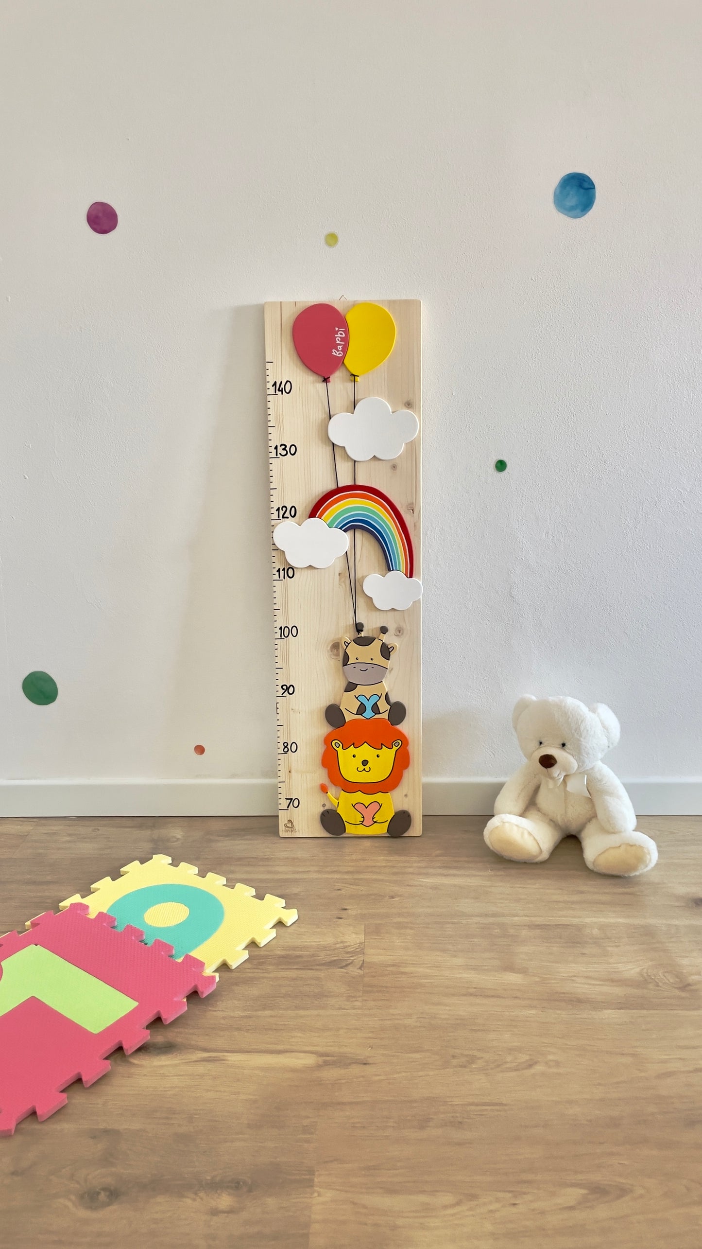 METRO CRESCITA - Decorazione personalizzabile, colorata e divertente per la cameretta dei bimbi