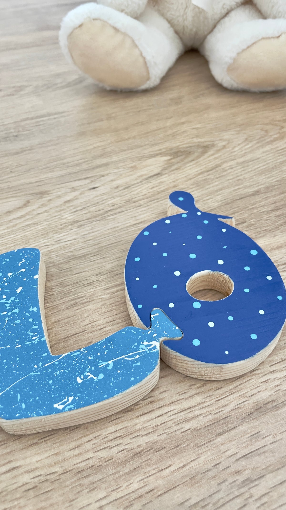 LETTERE INCASTRINE - nome con lettere ad incastro stile puzzle