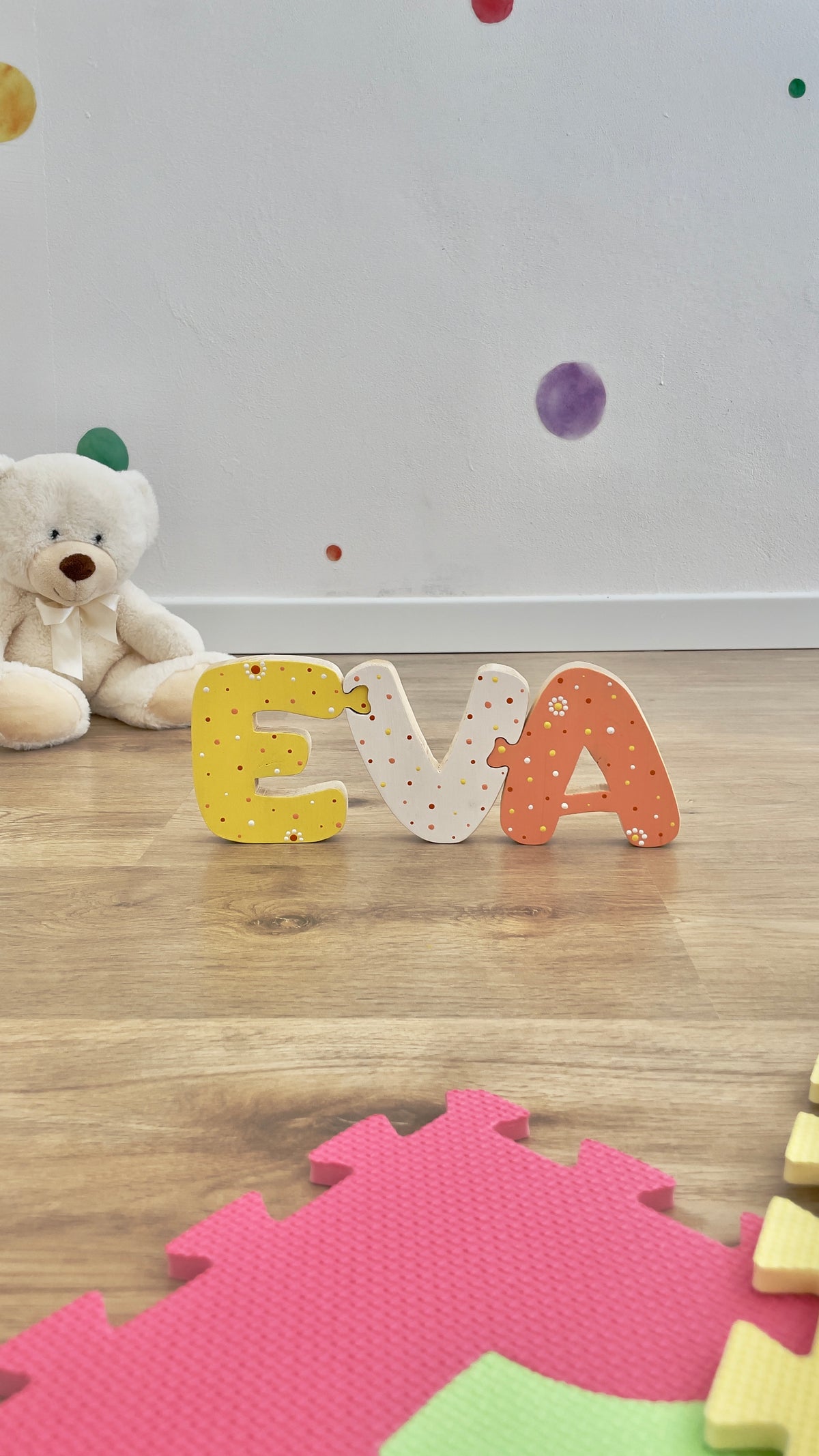 LETTERE INCASTRINE - nome con lettere ad incastro stile puzzle