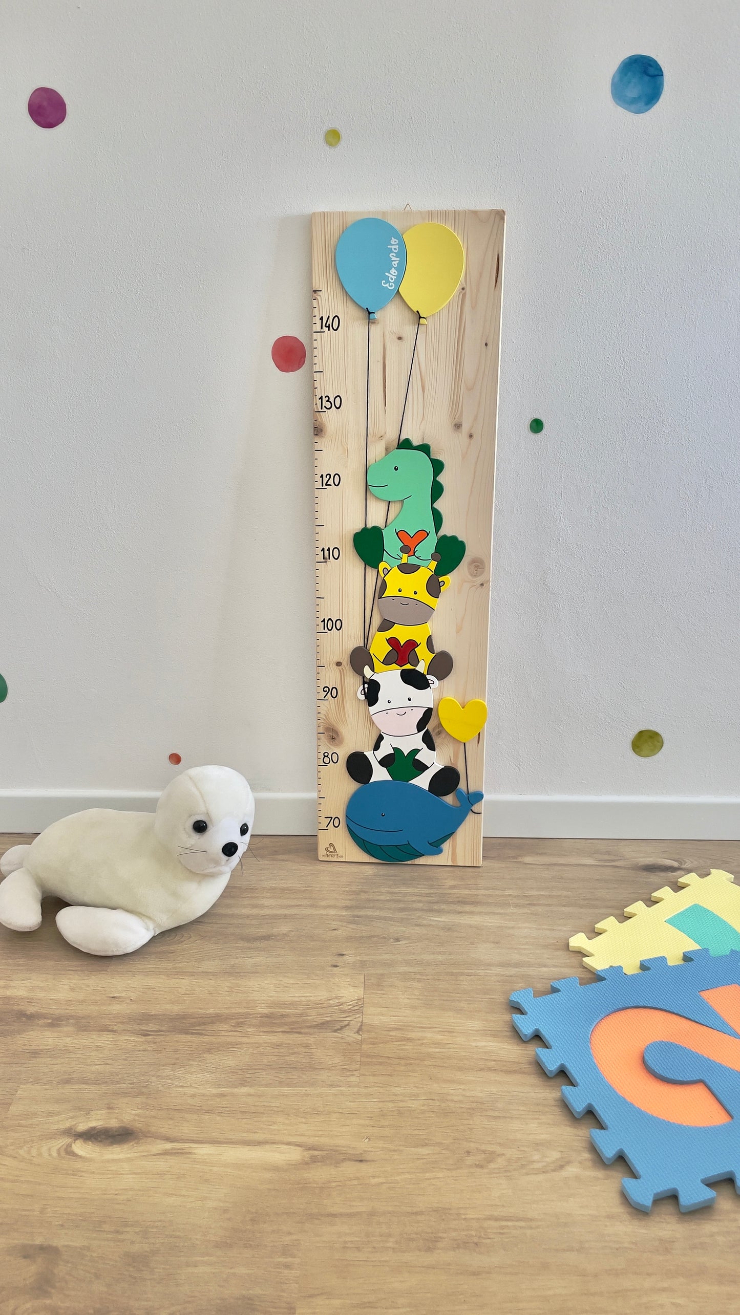 METRO CRESCITA - Decorazione personalizzabile, colorata e divertente per la cameretta dei bimbi