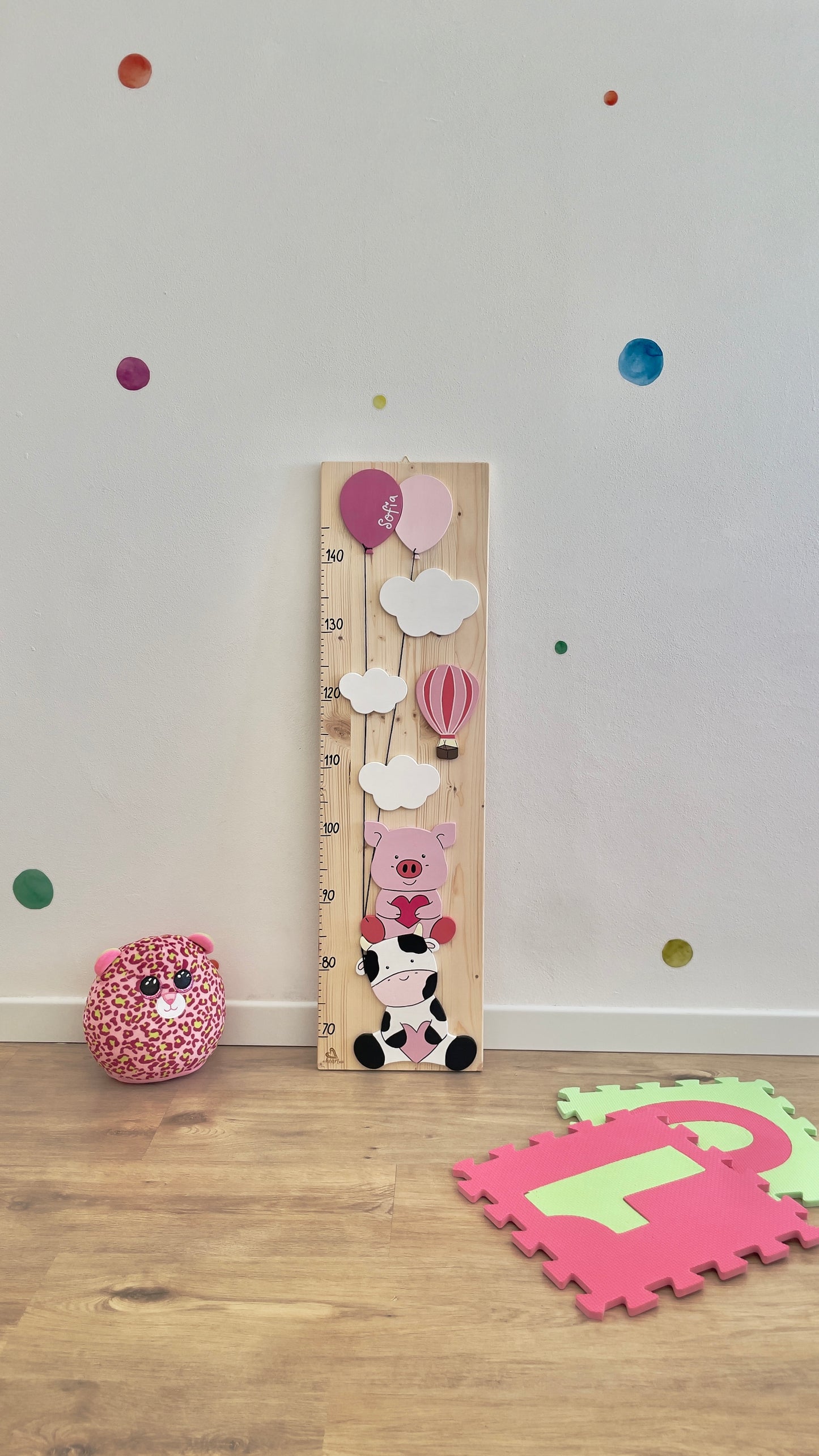 METRO CRESCITA - Decorazione personalizzabile, colorata e divertente per la cameretta dei bimbi