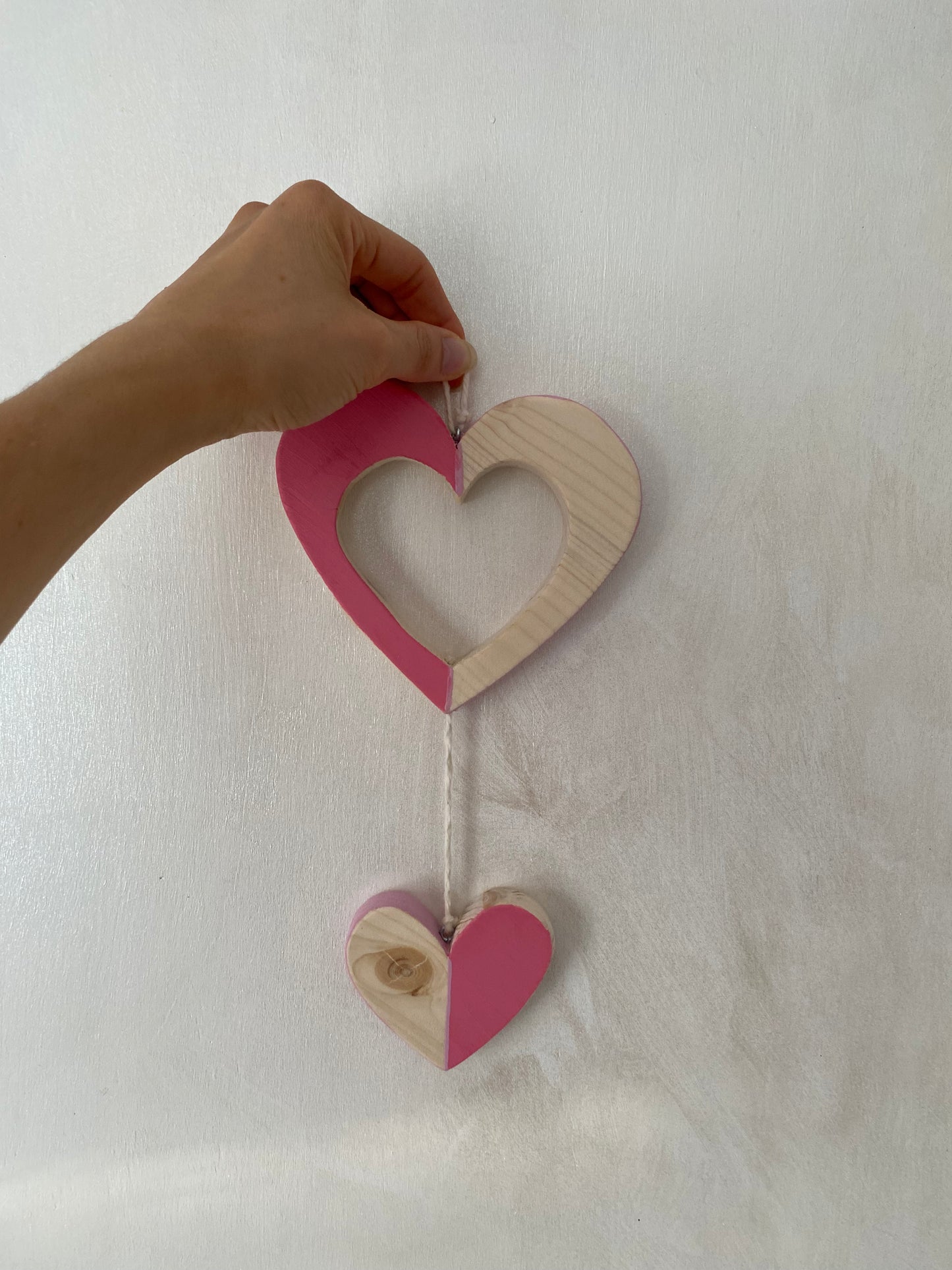 Cuori pendenti - Bomboniera e decorazione per la casa - my heart wood