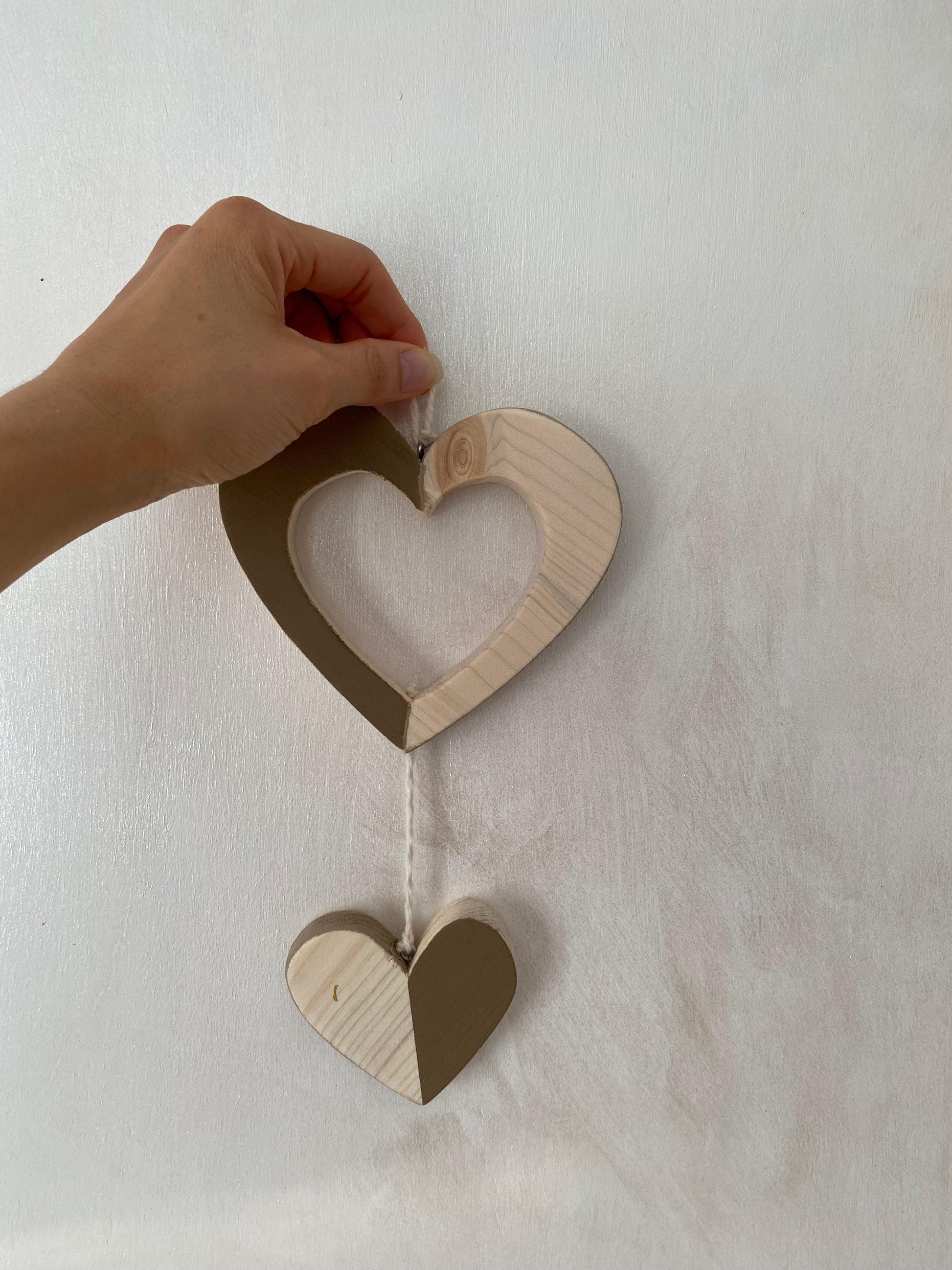 Cuori pendenti - Bomboniera e decorazione per la casa - my heart wood