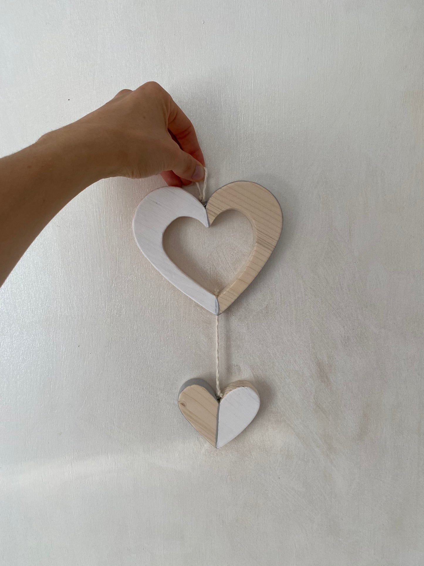 Cuori pendenti - Bomboniera e decorazione per la casa - my heart wood