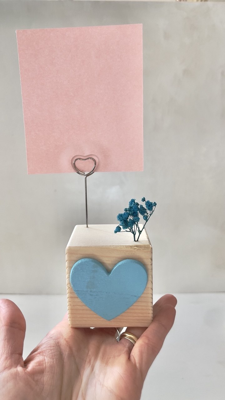 Cubetto portafoto con cuore