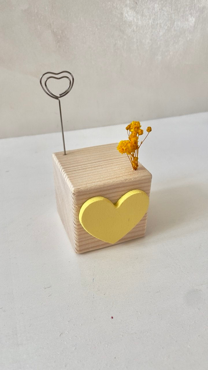 Cubetto portafoto con cuore