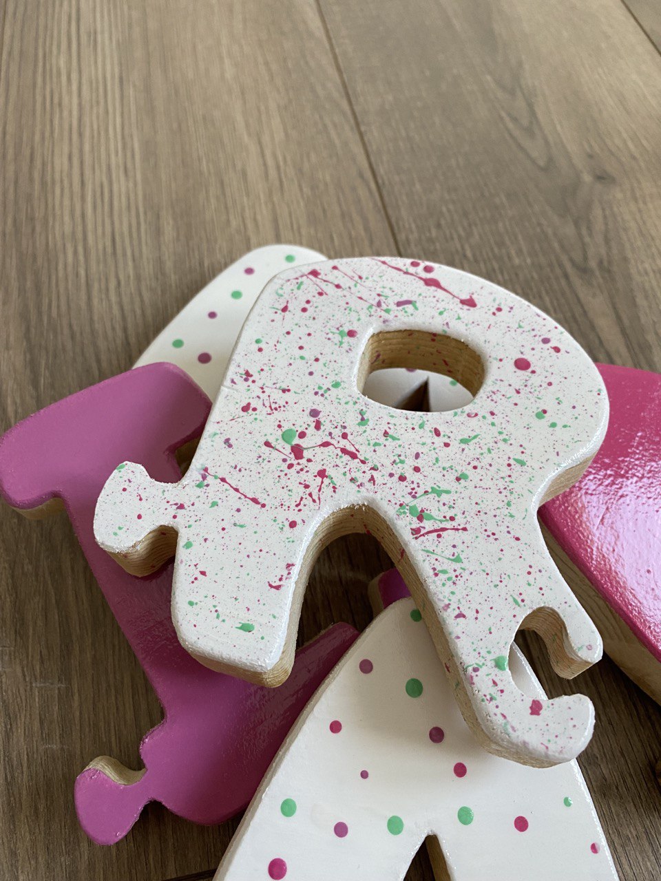 LETTERE INCASTRINE - gioco per bimbi in stile montessori - my heart wood