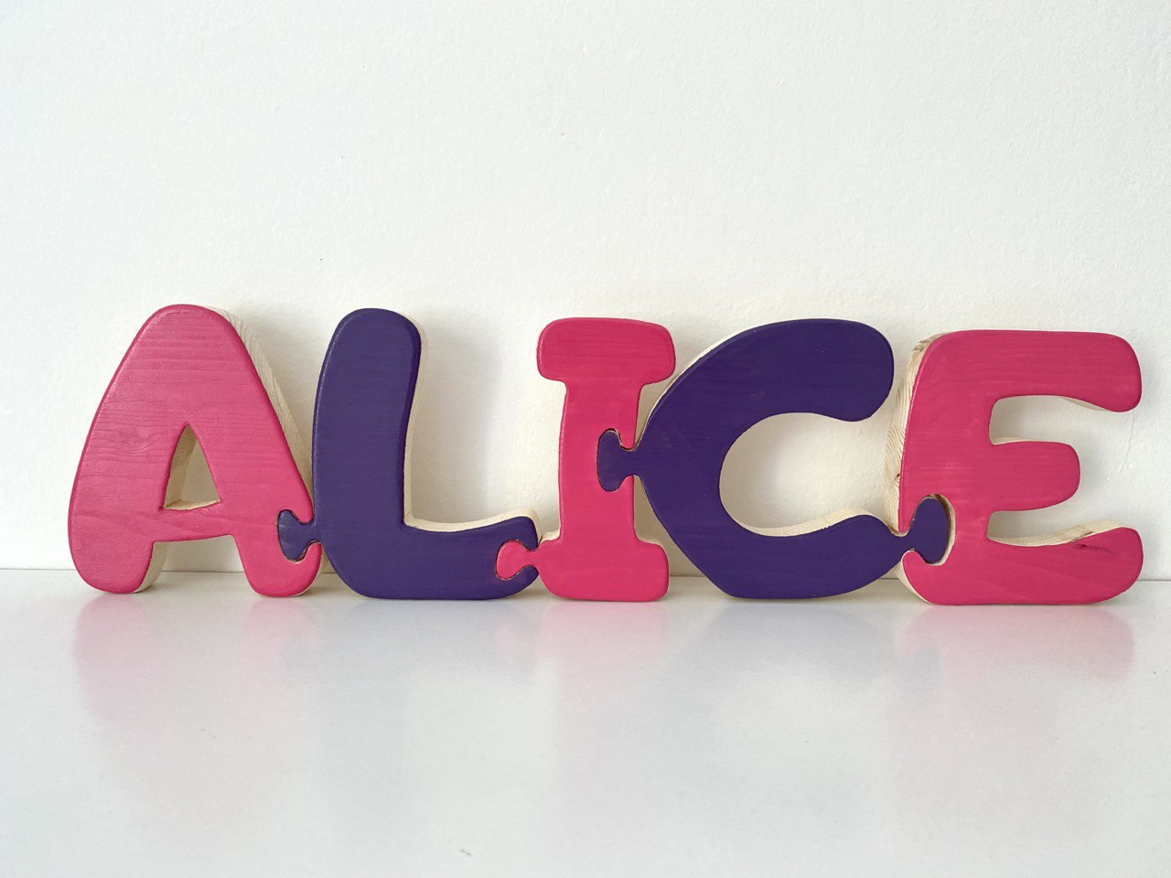 LETTERE INCASTRINE - gioco per bimbi in stile montessori - my heart wood